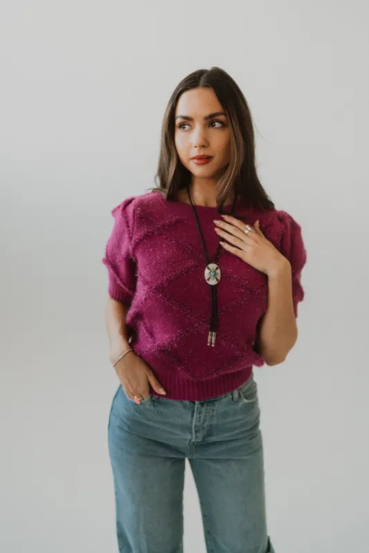 Magneta Knit Top - FINAL SALE sold by Goldie Lew