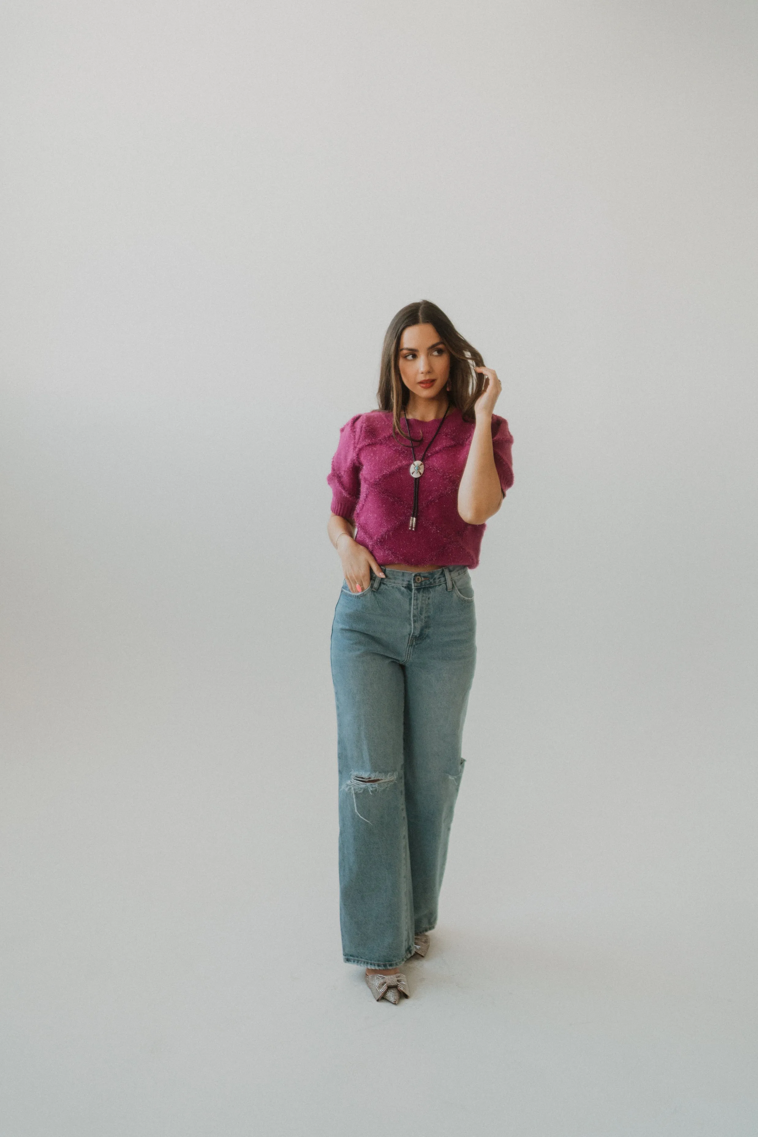 Magneta Knit Top - FINAL SALE sold by Goldie Lew product image thumbnail 4