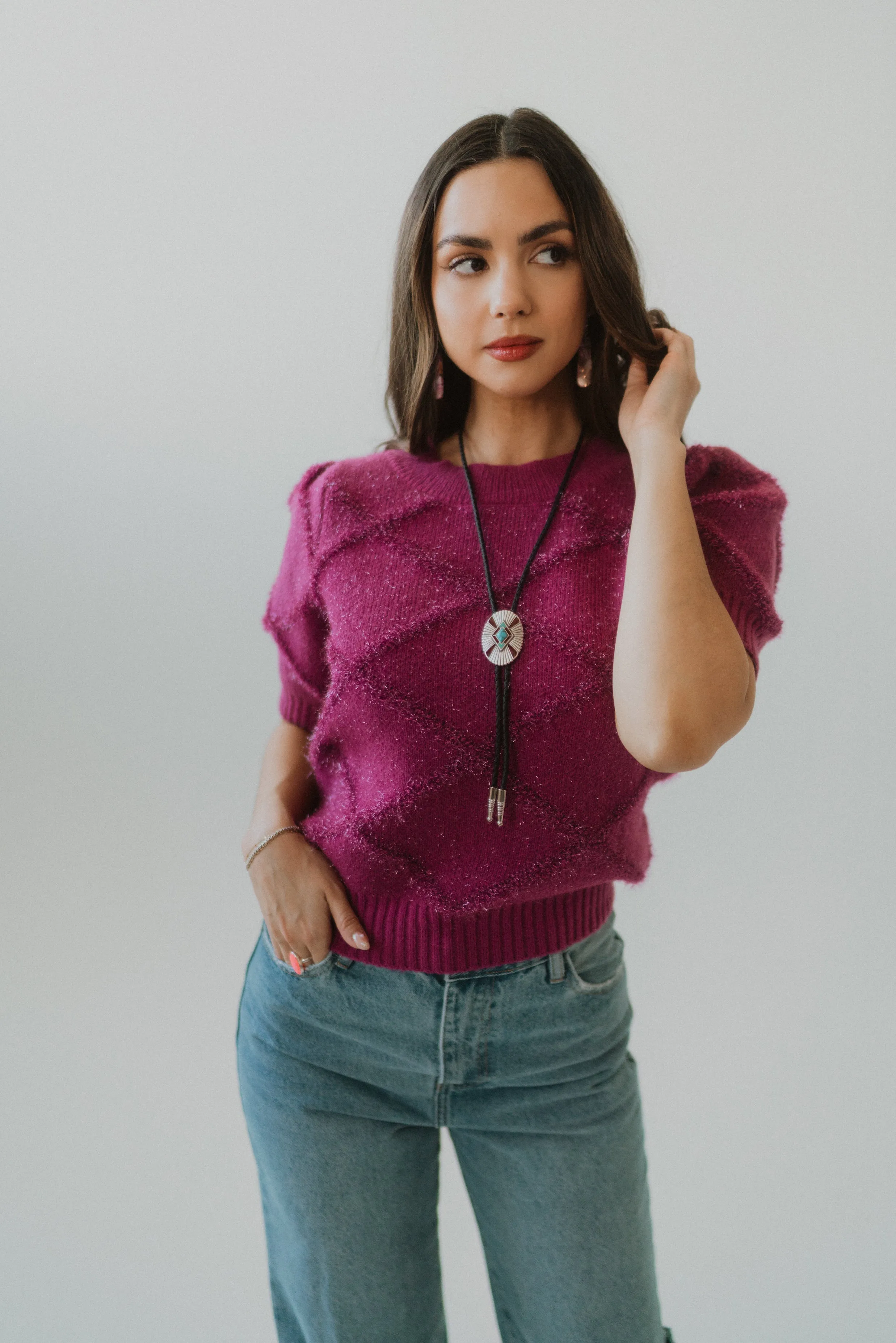 Magneta Knit Top - FINAL SALE sold by Goldie Lew product image thumbnail 2