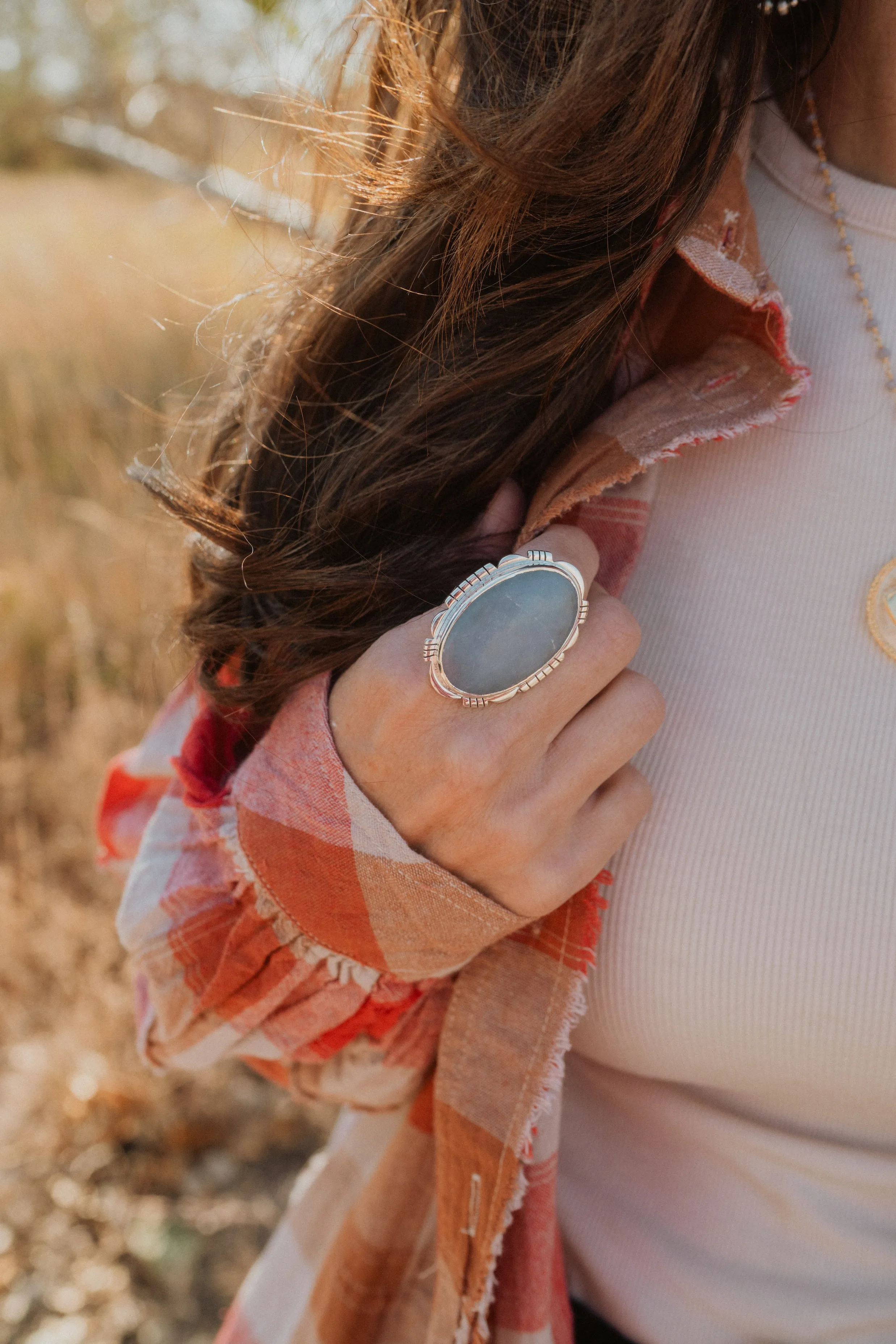 Thea Ring | Blue Opal sold by Goldie Lew