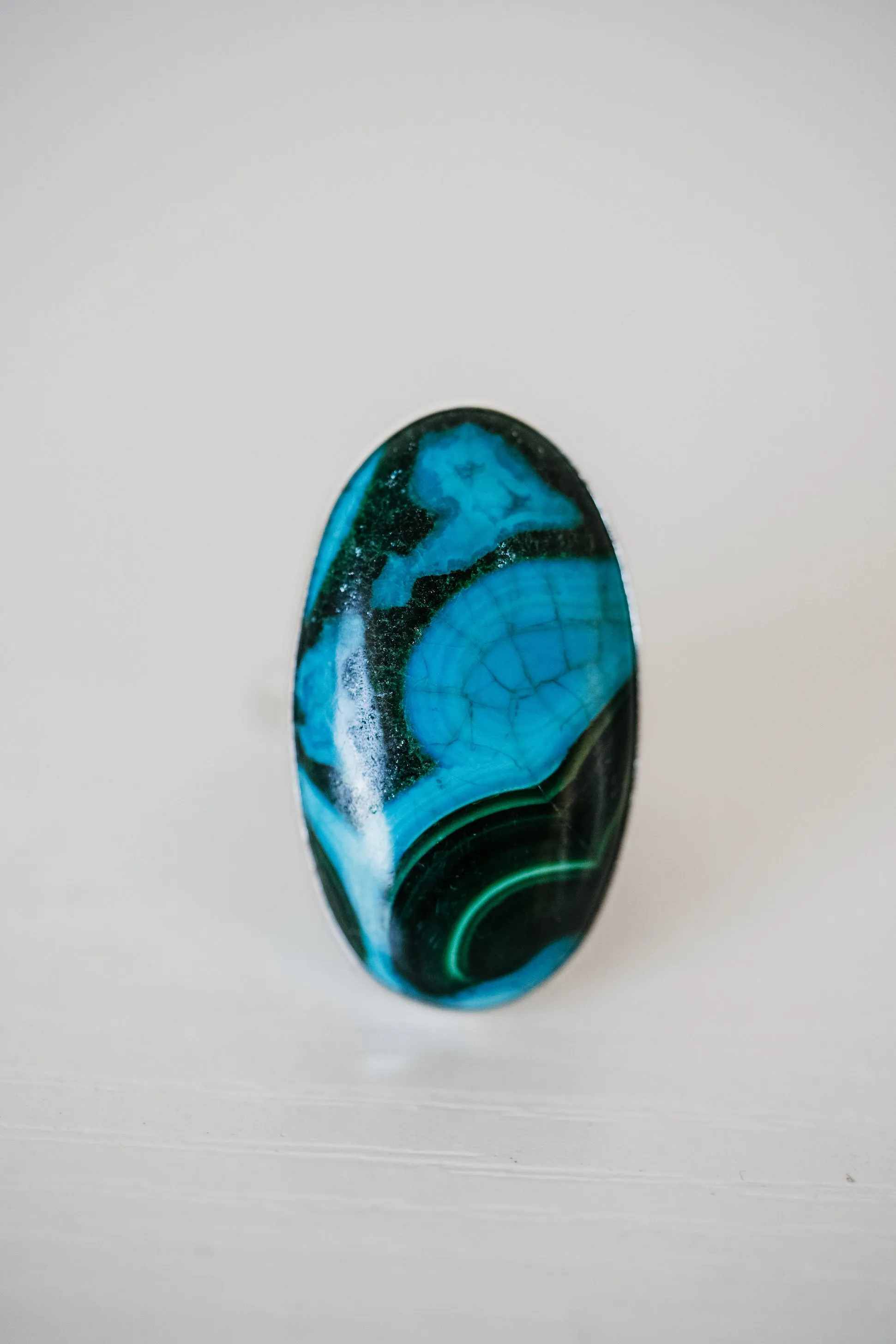 Doen Ring | Amazonite Malachite sold by Goldie Lew product image thumbnail 4