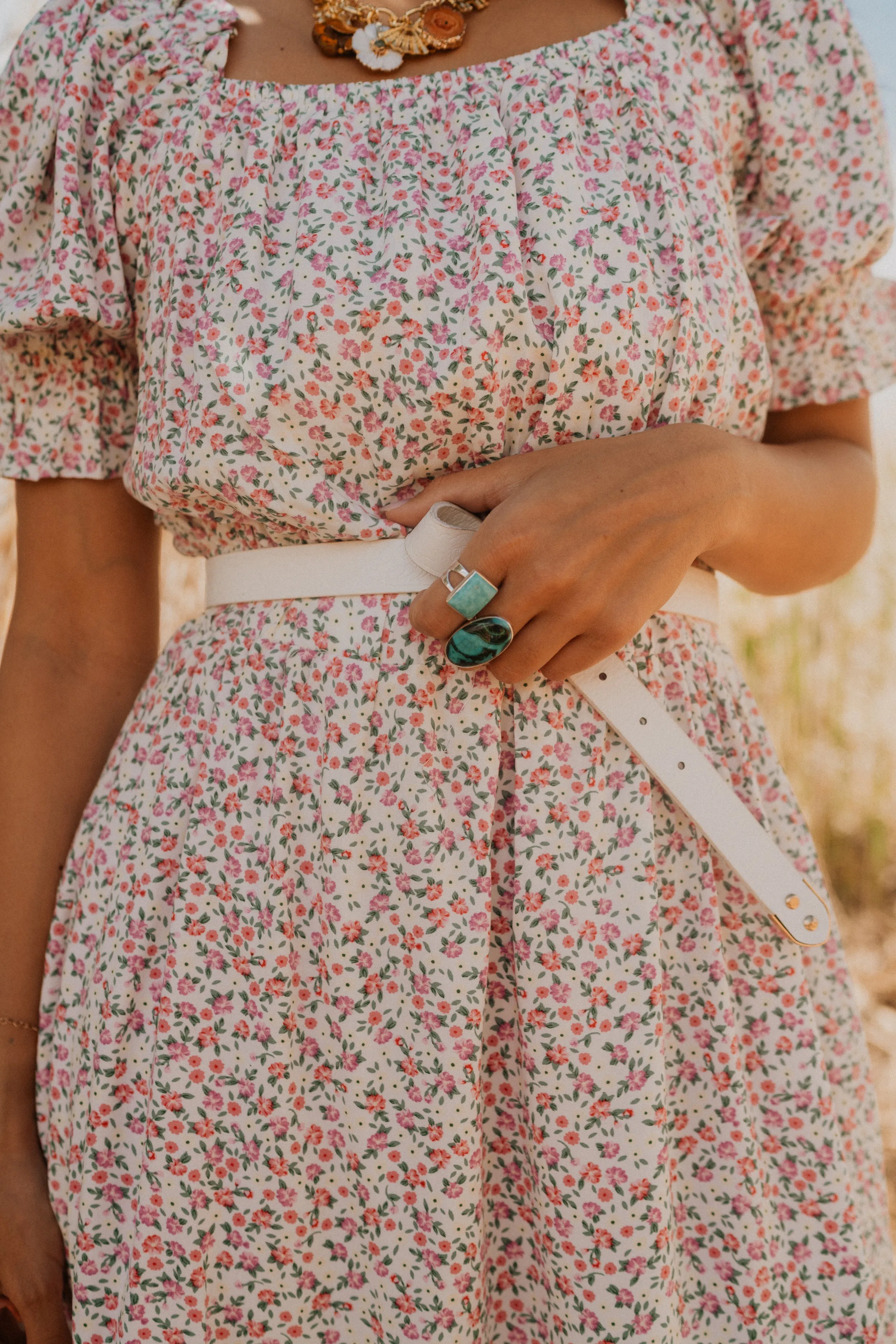 Doen Ring | Amazonite Malachite sold by Goldie Lew product image thumbnail 2