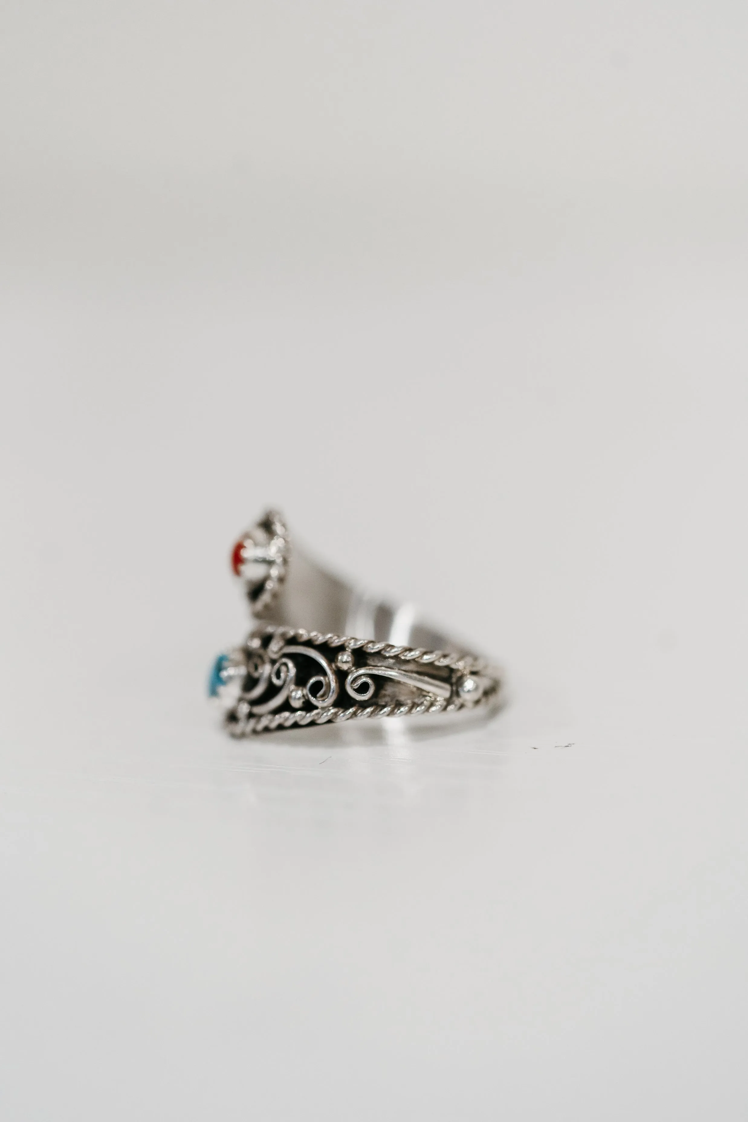 Creeson Ring | Coral + Turquoise sold by Goldie Lew product image thumbnail 2