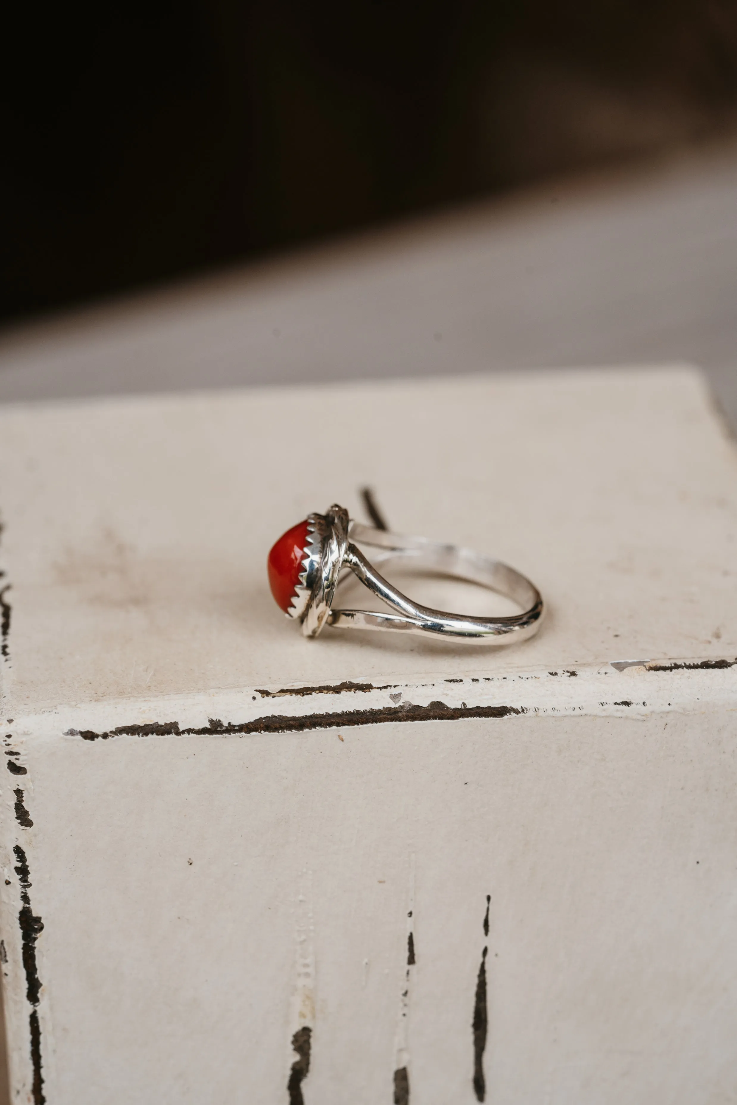 Kinsey Ring | Coral sold by Goldie Lew product image thumbnail 3