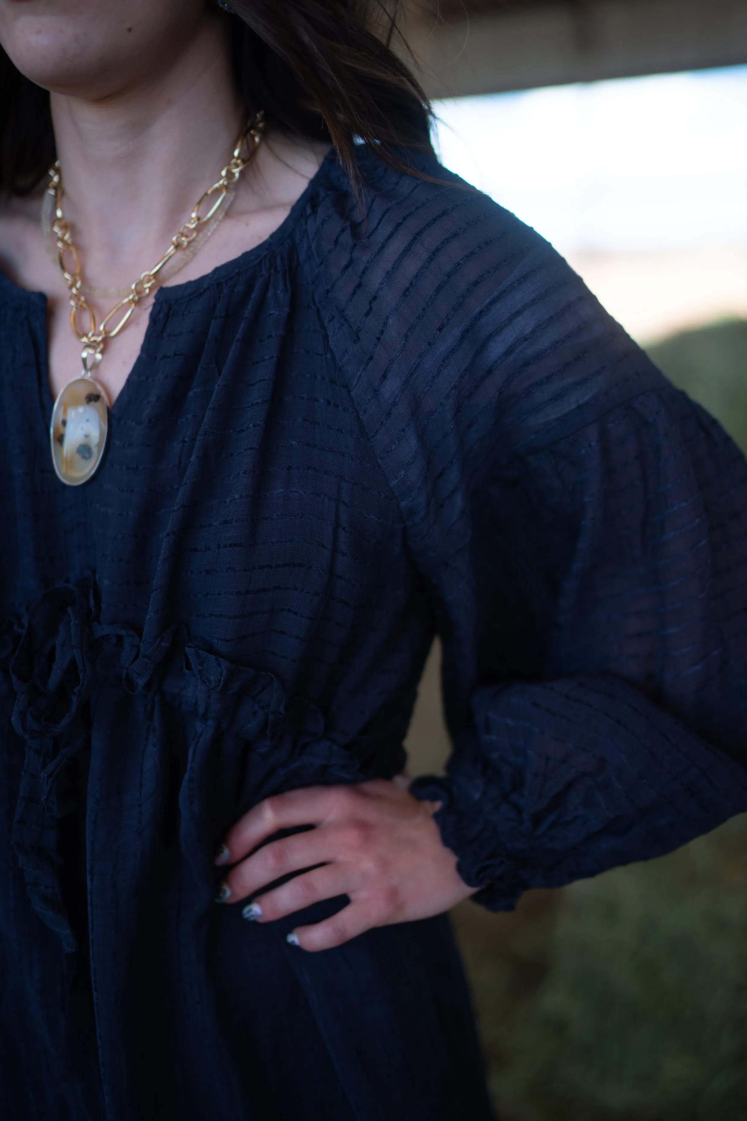 Emilia Dress | Navy - FINAL SALE sold by Goldie Lew product image thumbnail 5