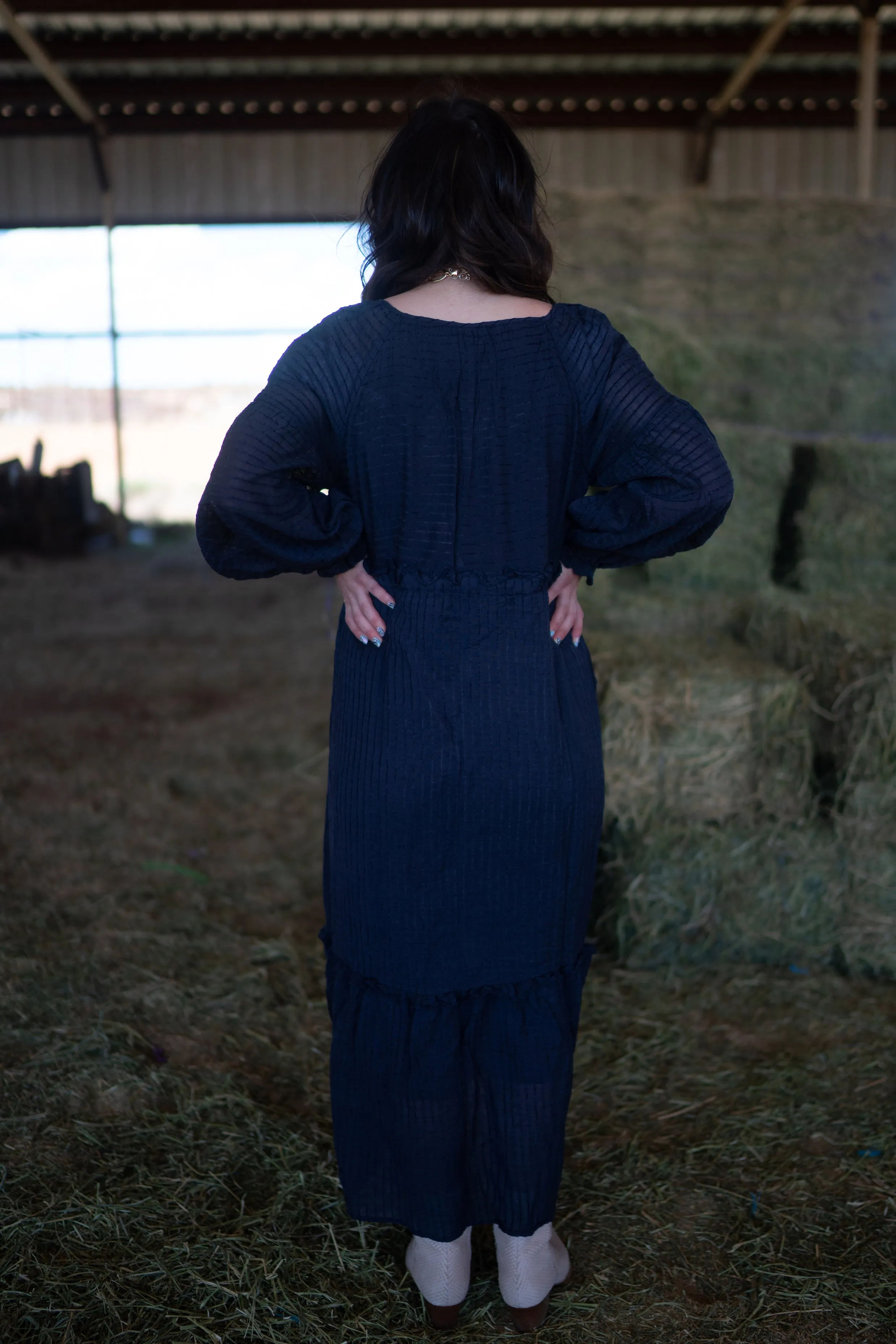 Emilia Dress | Navy - FINAL SALE sold by Goldie Lew product image thumbnail 4