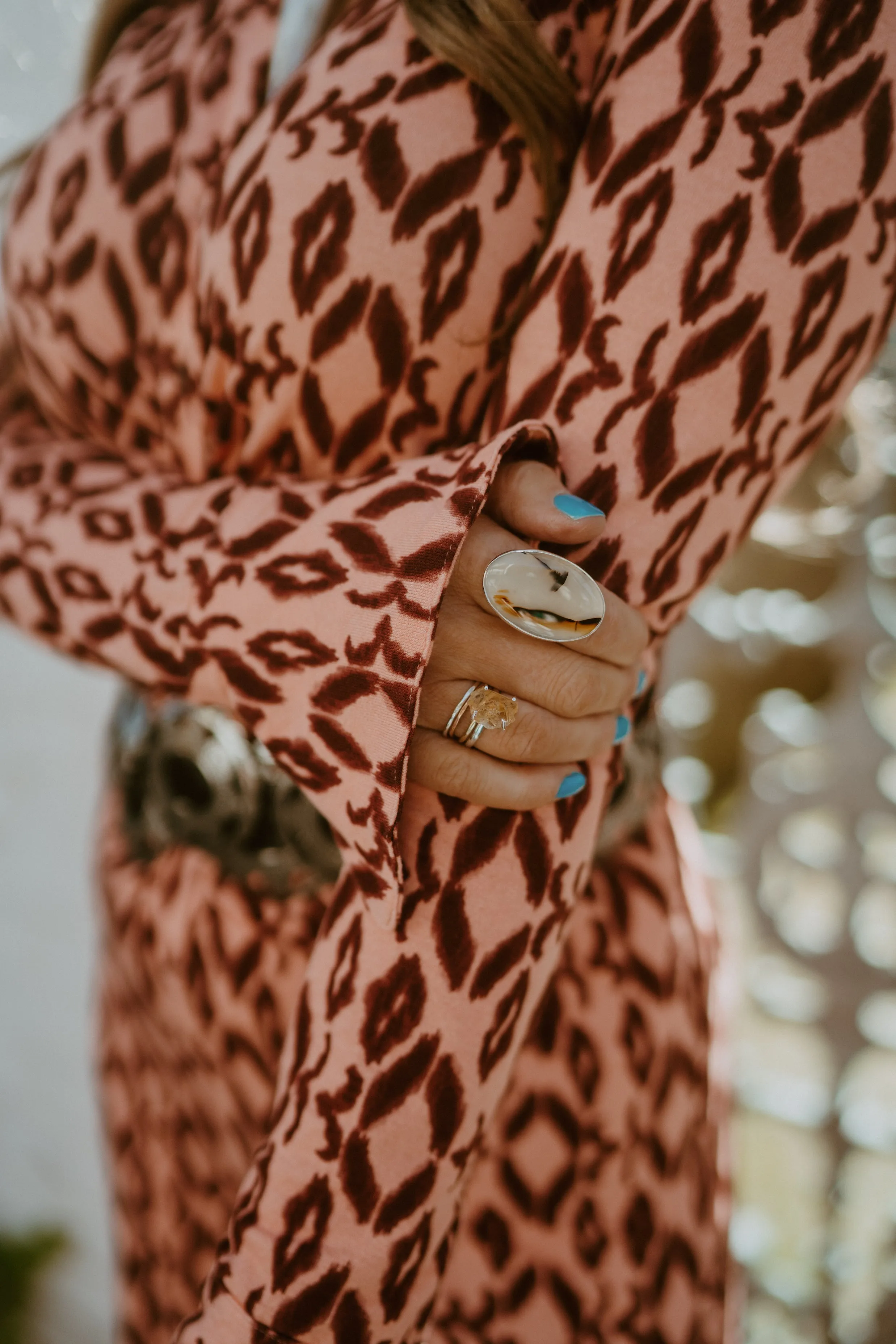 Boston Ring | Montana Agate sold by Goldie Lew product image thumbnail 3