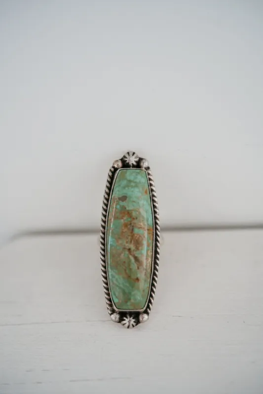 Ramones Ring | #2 | Green Turquoise sold by Goldie Lew