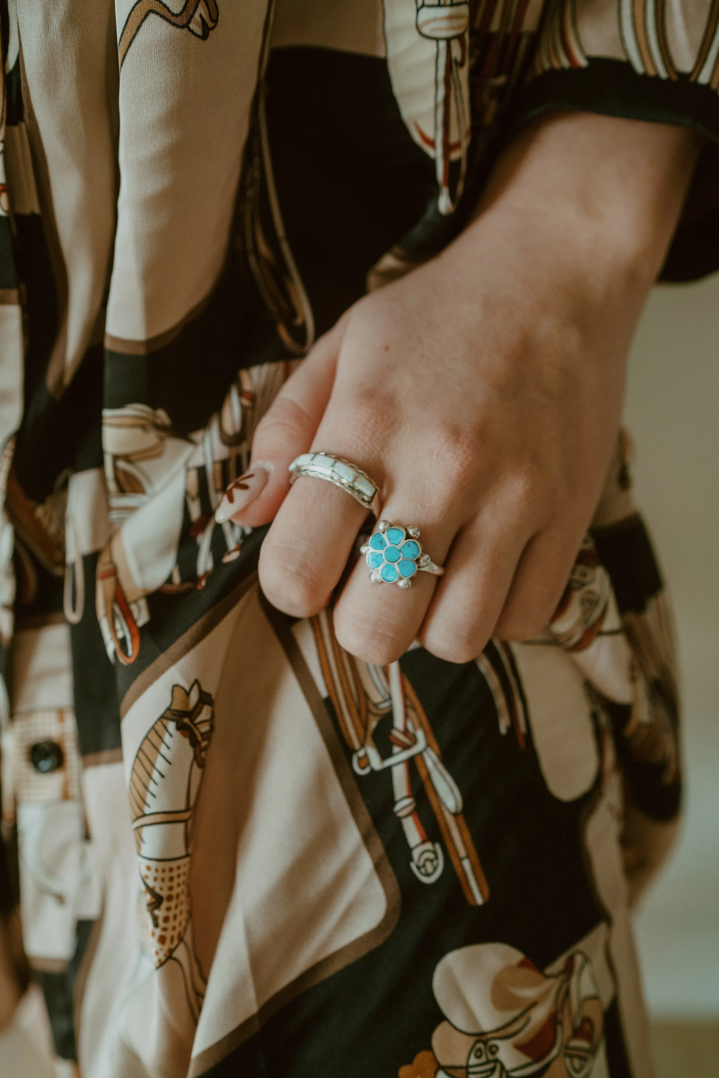 Miranda Ring | Turquoise sold by Goldie Lew product image thumbnail 3
