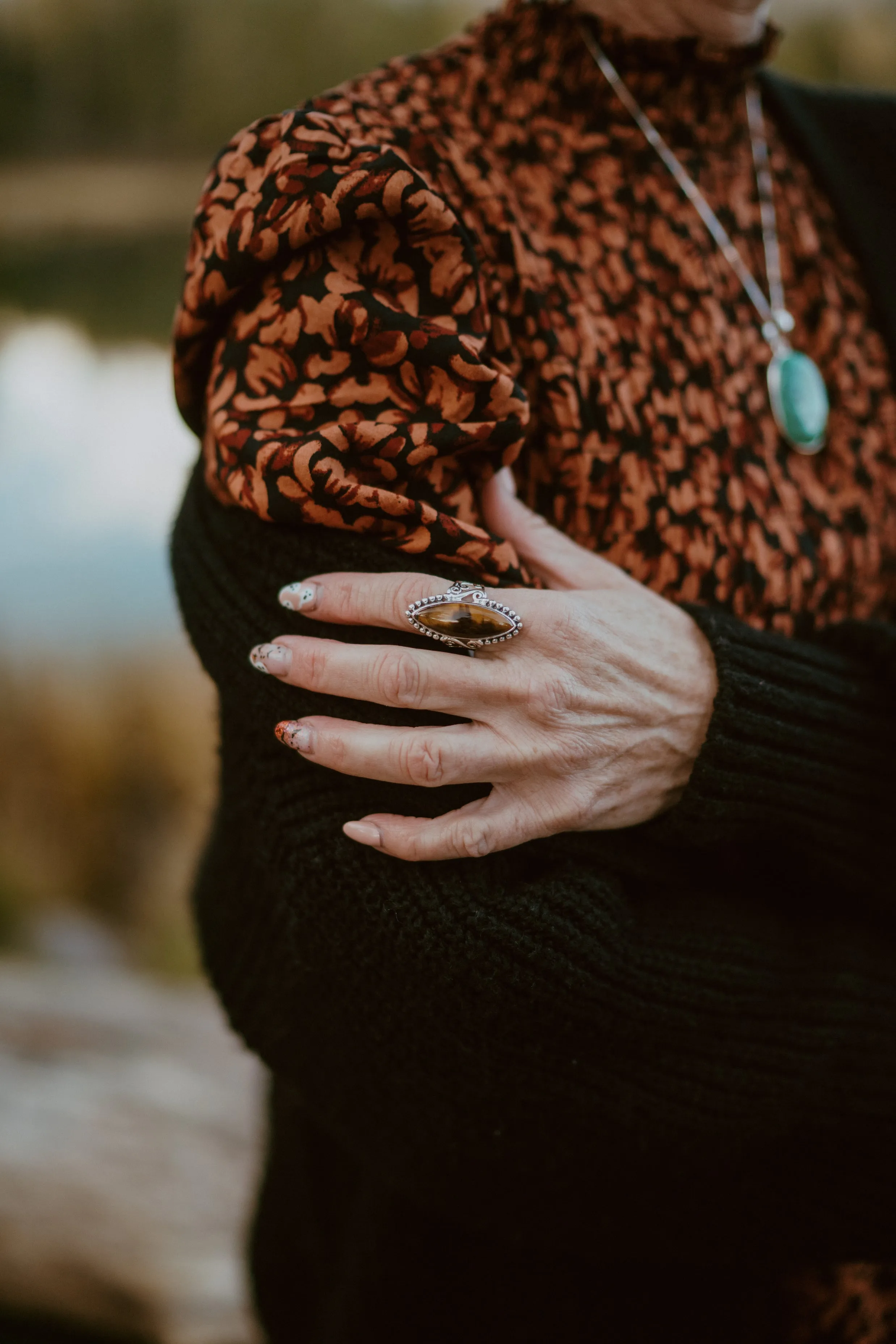 Baylee Ring | Tiger's Eye sold by Goldie Lew product image thumbnail 4