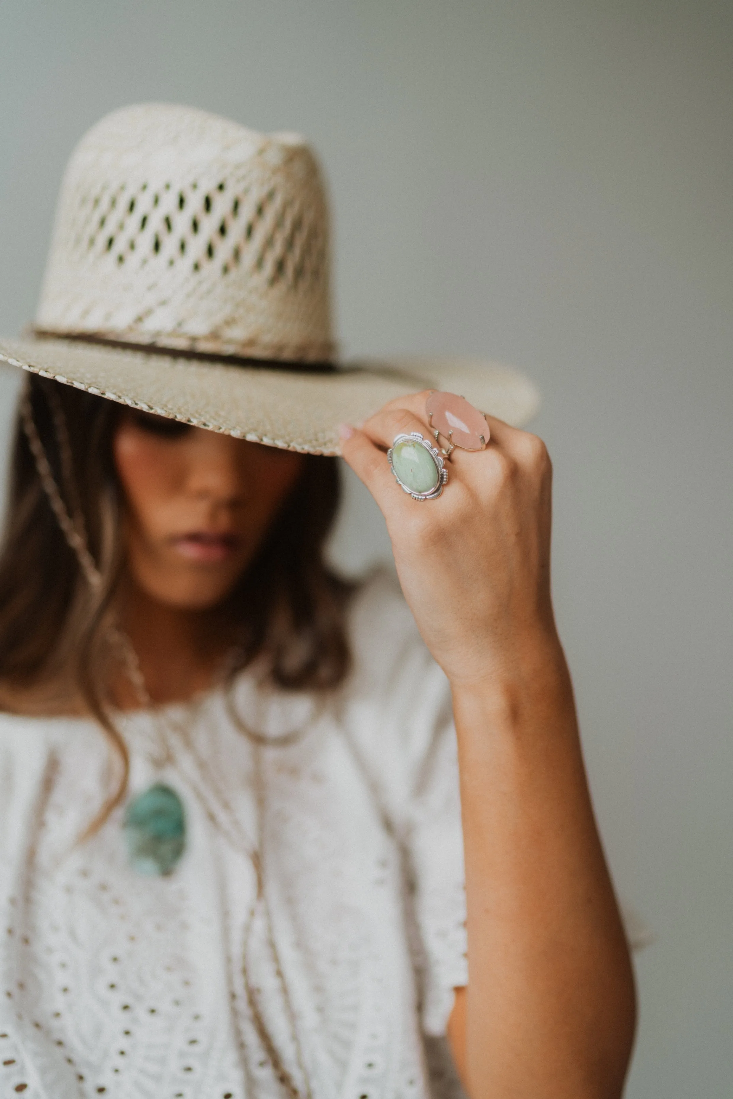 Lynn Ring | Rose Quartz sold by Goldie Lew product image thumbnail 3