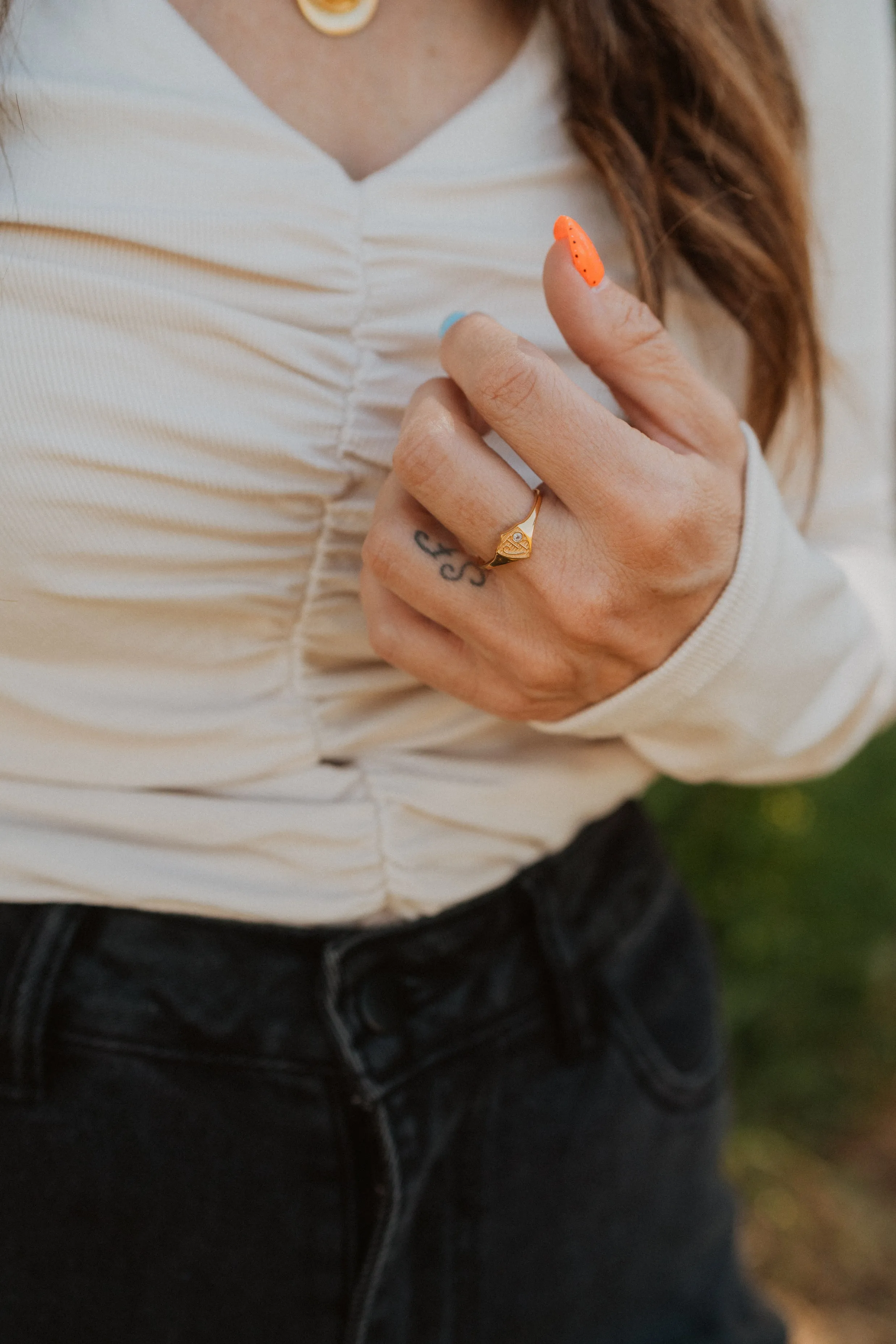 CTR Ring | Gold sold by Goldie Lew product image thumbnail 2