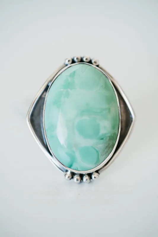 Jenni Kait Ring | Variscite sold by Goldie Lew