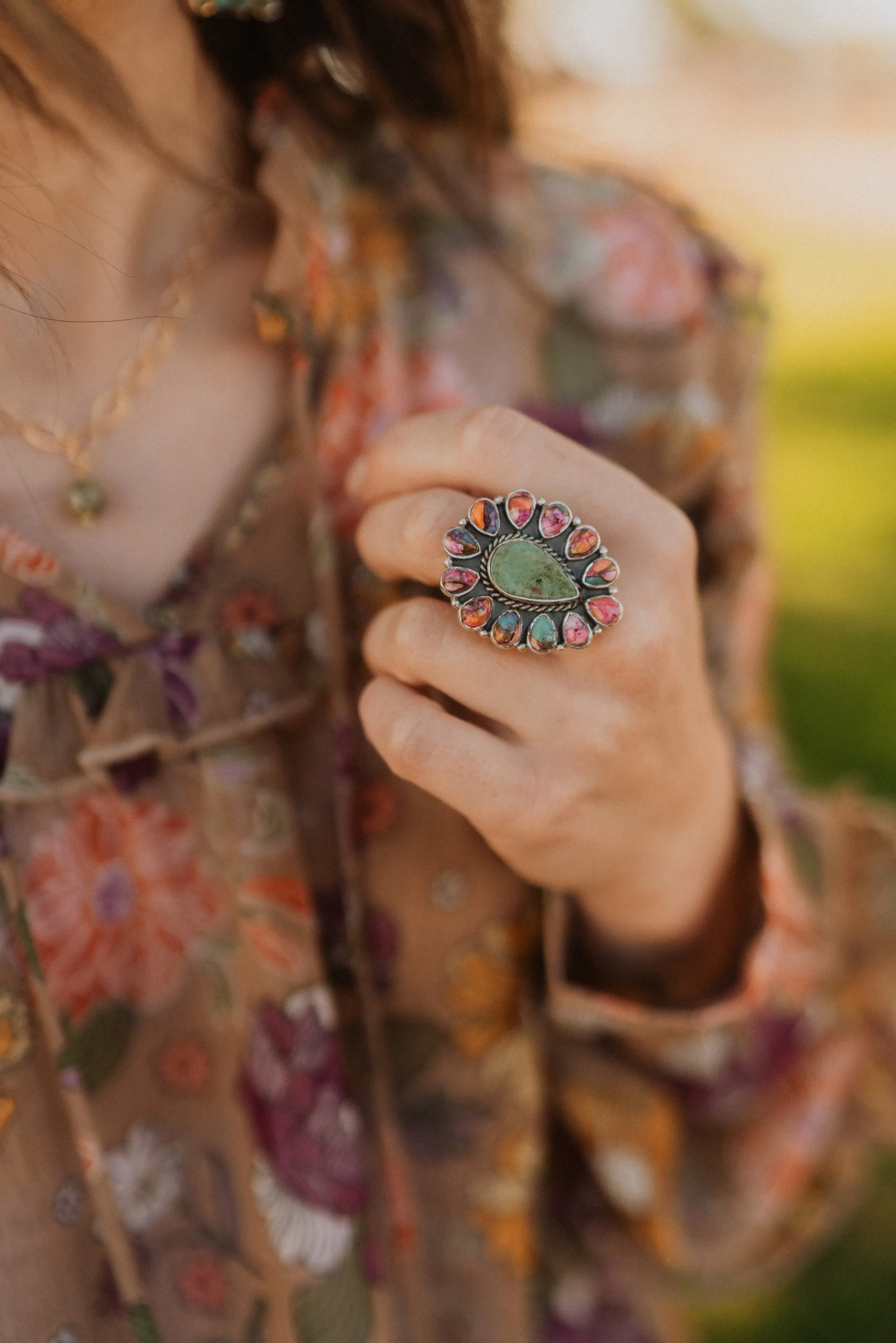 Mella Ring | Turquoise sold by Goldie Lew product image thumbnail 3