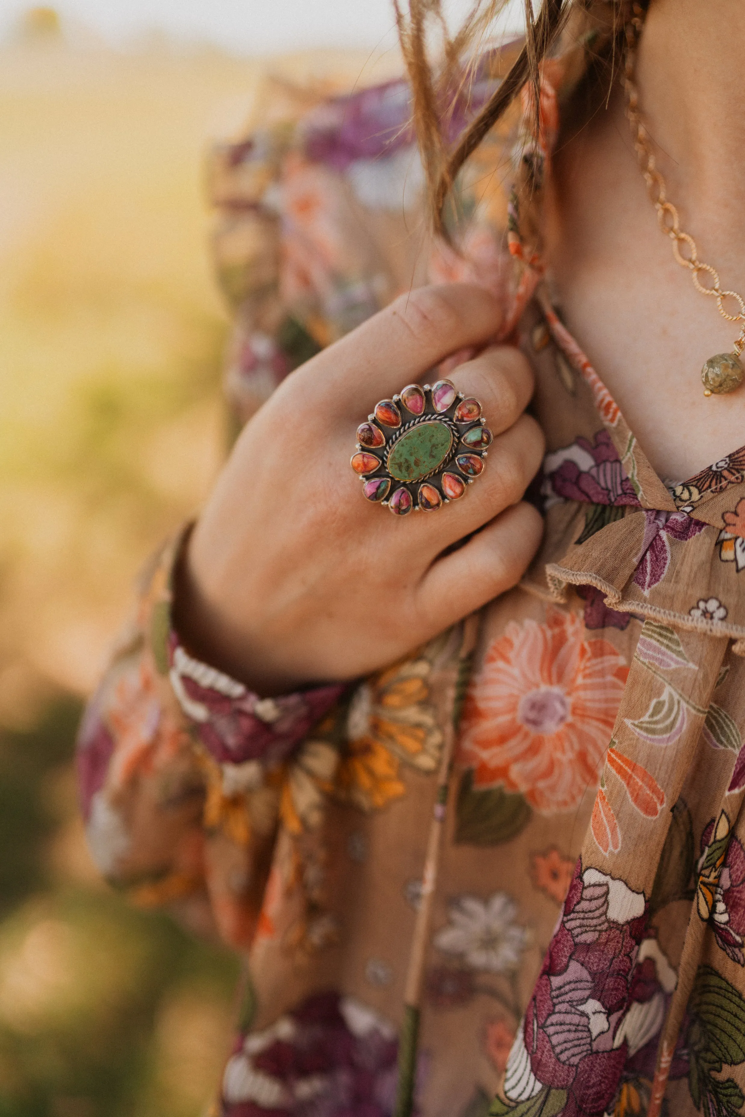 Mella Ring | Turquoise sold by Goldie Lew product image thumbnail 2