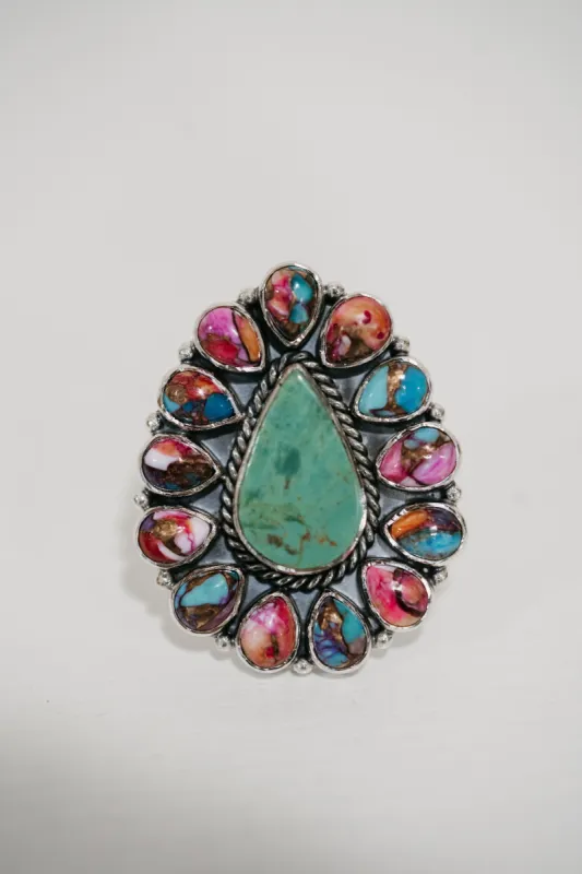 Mella Ring | Turquoise sold by Goldie Lew