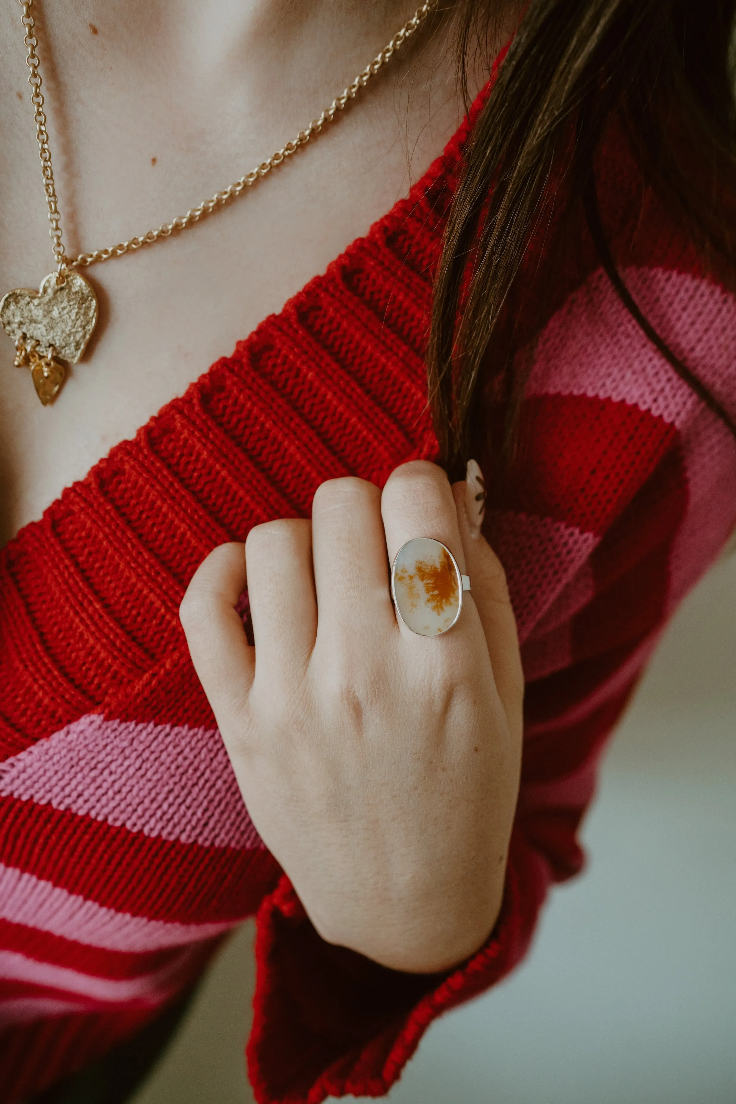 Kimber Ring | #6 | Scenic Agate sold by Goldie Lew product image thumbnail 2