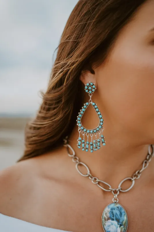 Kay Earrings | Turquoise sold by Goldie Lew