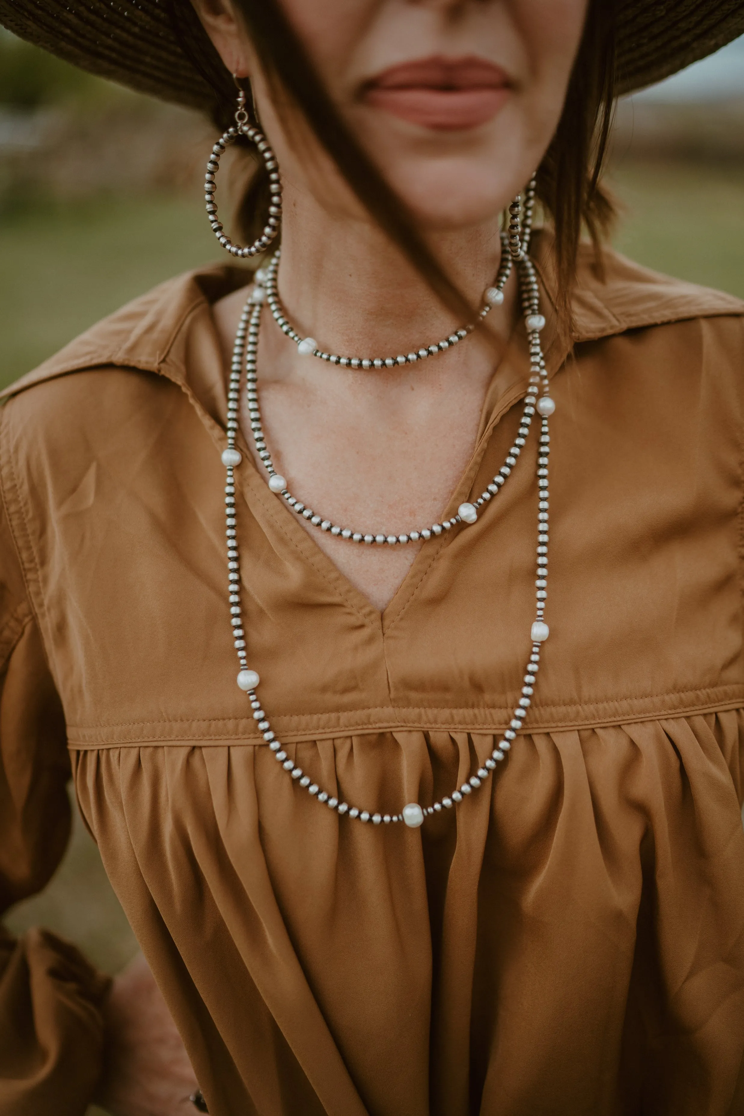 Myla Necklace | Pearls sold by Goldie Lew product image thumbnail 3