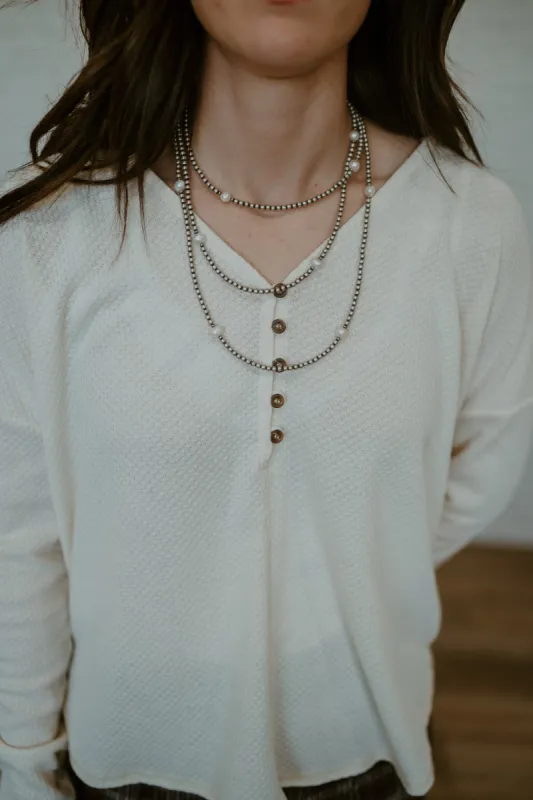 Myla Necklace | Pearls sold by Goldie Lew