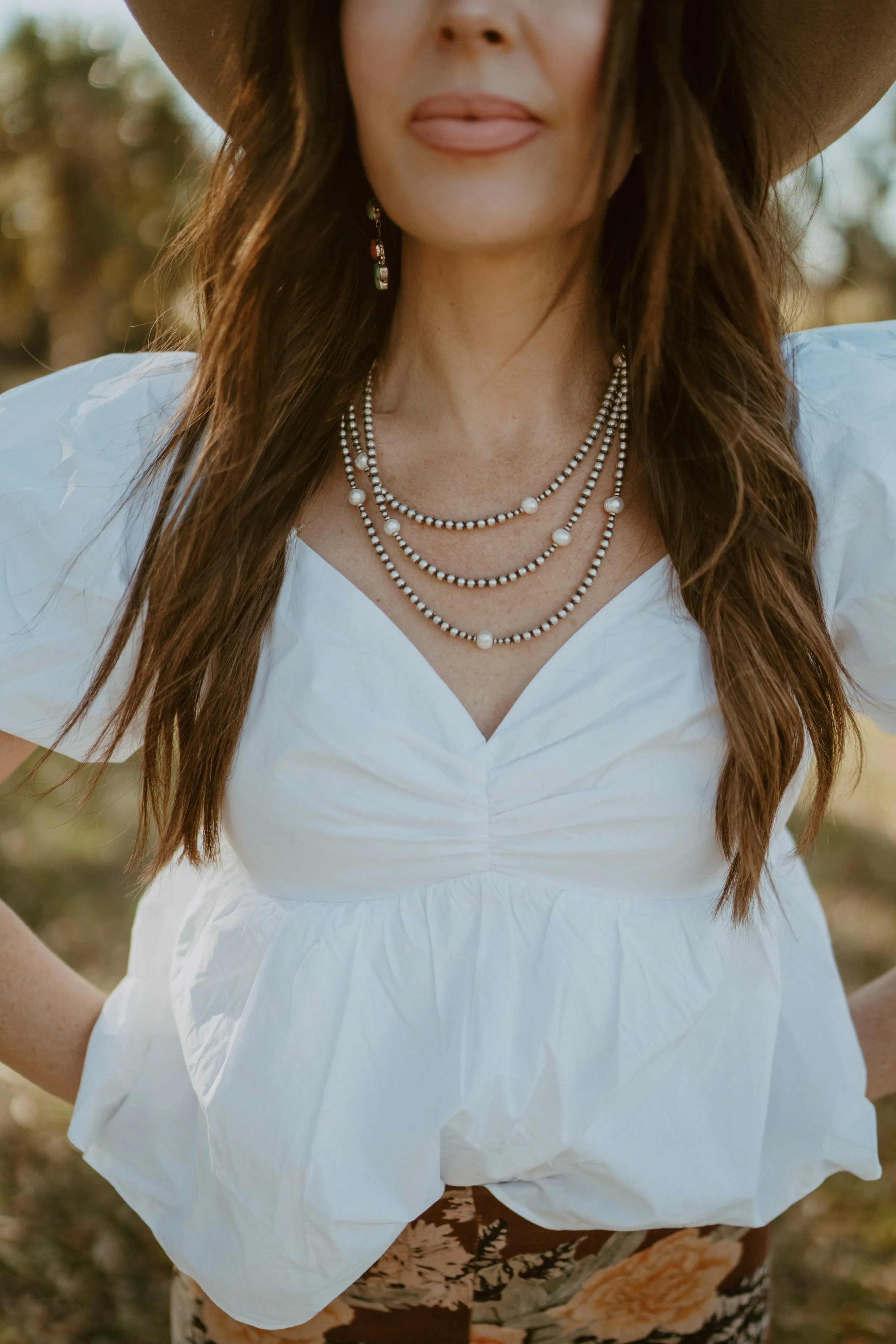 Myla Necklace | Pearls sold by Goldie Lew product image thumbnail 4