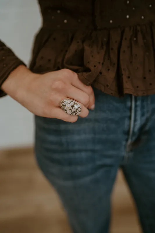 Lenny Ring | Ocean Jasper sold by Goldie Lew