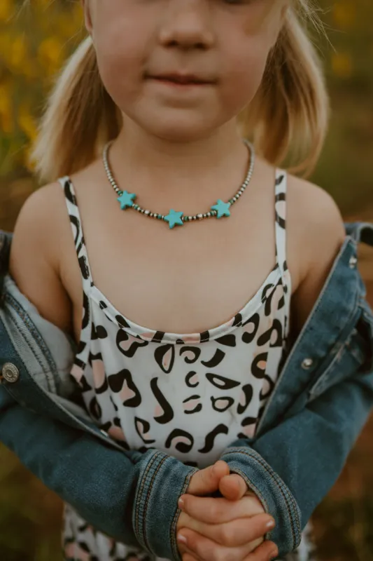Myla Necklace | Turquoise Stars sold by Goldie Lew