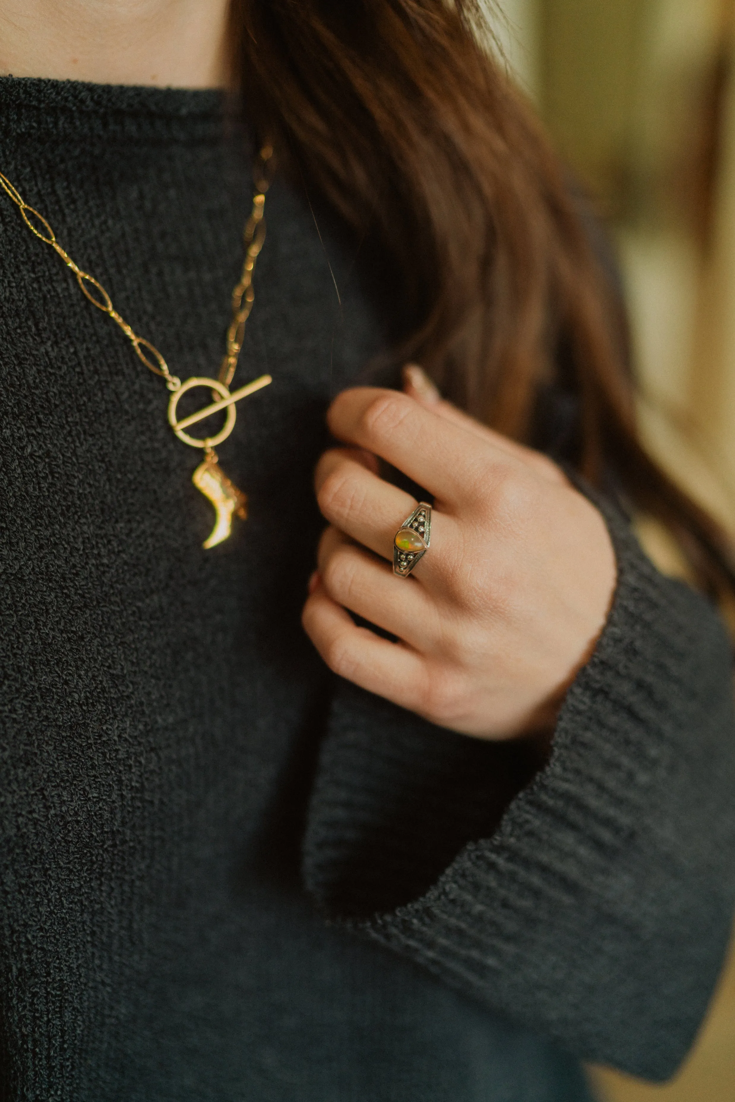 Sue Ring | Ethiopian Opal sold by Goldie Lew product image thumbnail 2