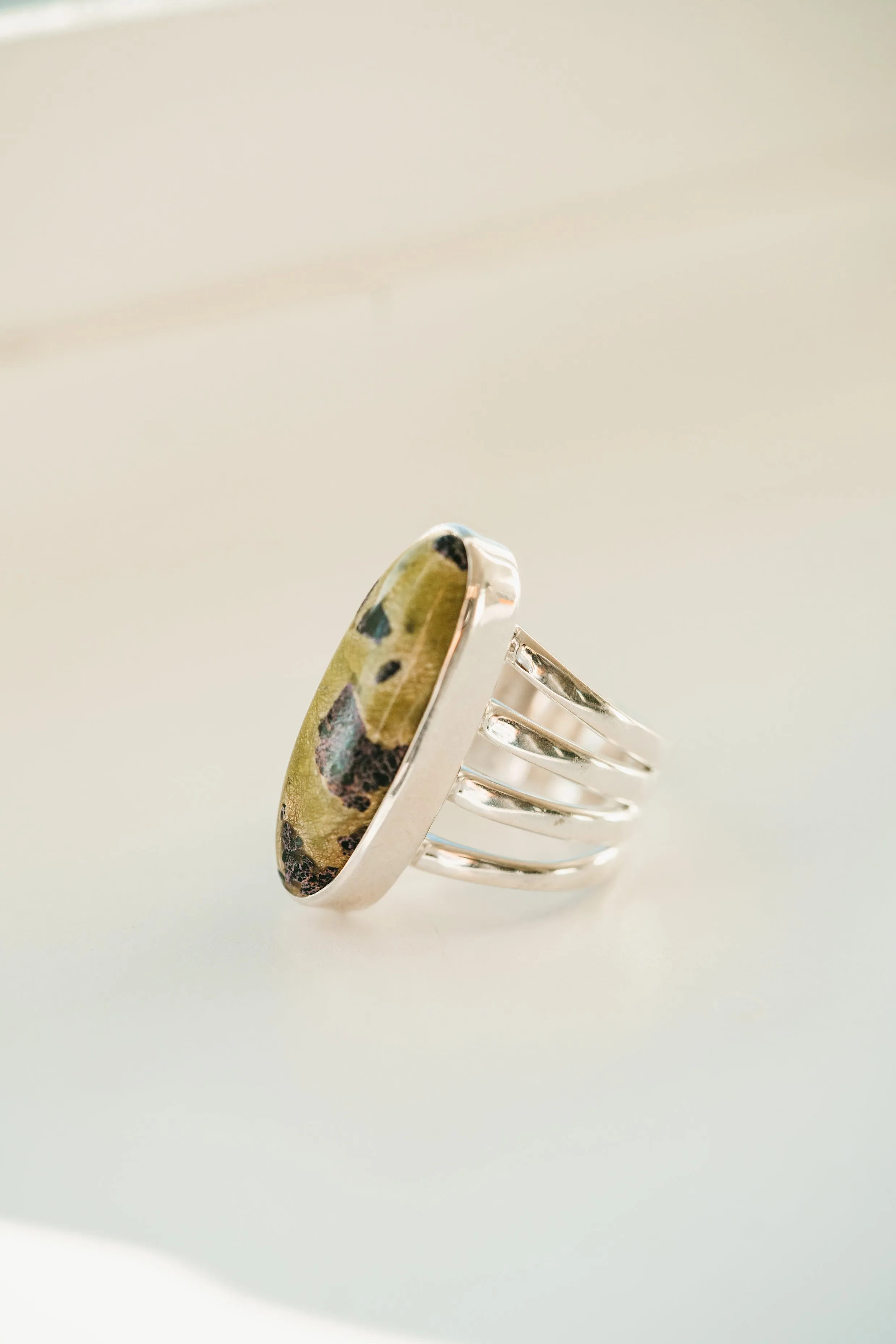 Cheyenne Ring | Tasmanian Serpentine sold by Goldie Lew product image thumbnail 2