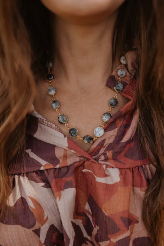 Jan Necklace | Dendritic Opal | #2 sold by Goldie Lew