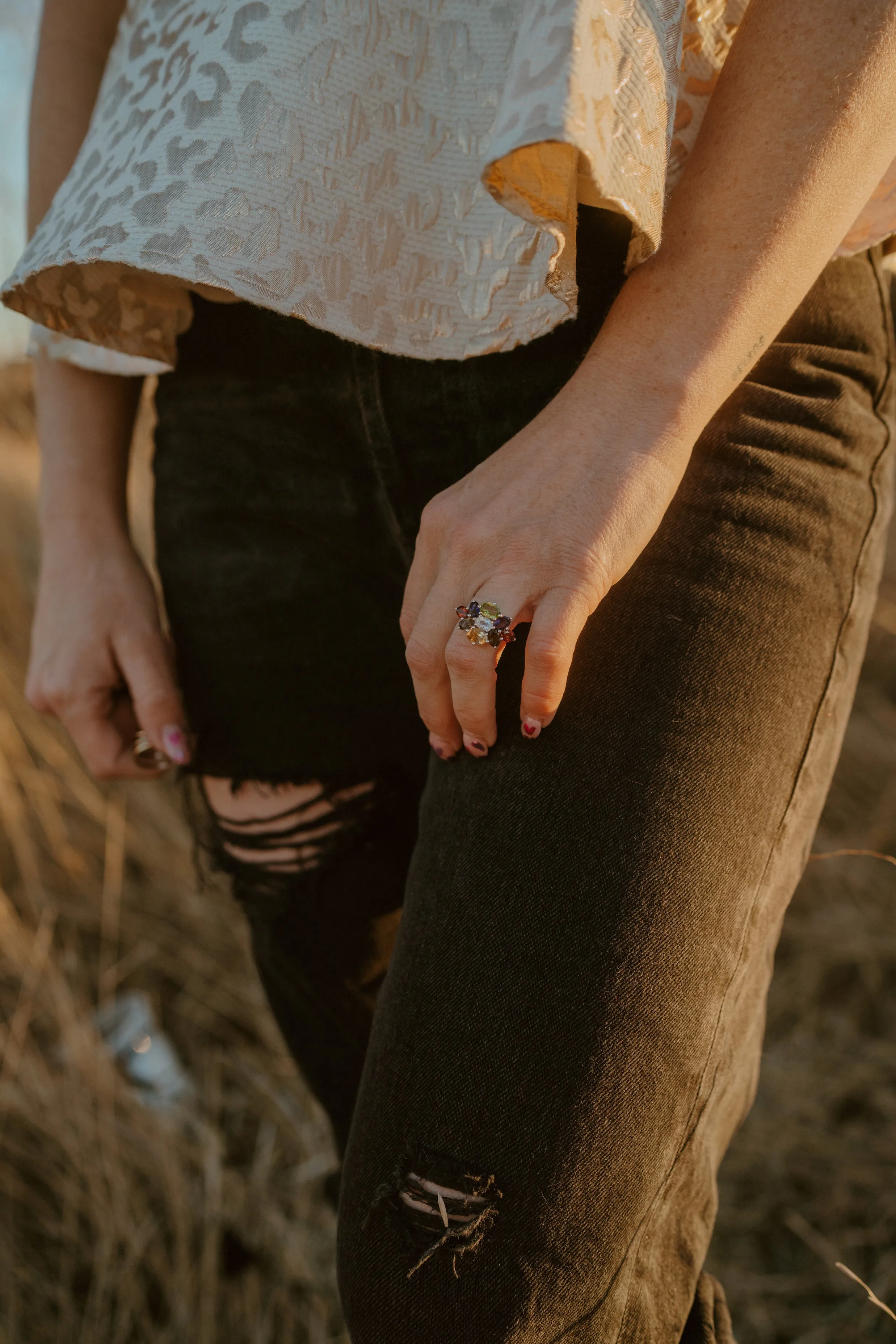 Margot Ring | Garnet sold by Goldie Lew product image thumbnail 3