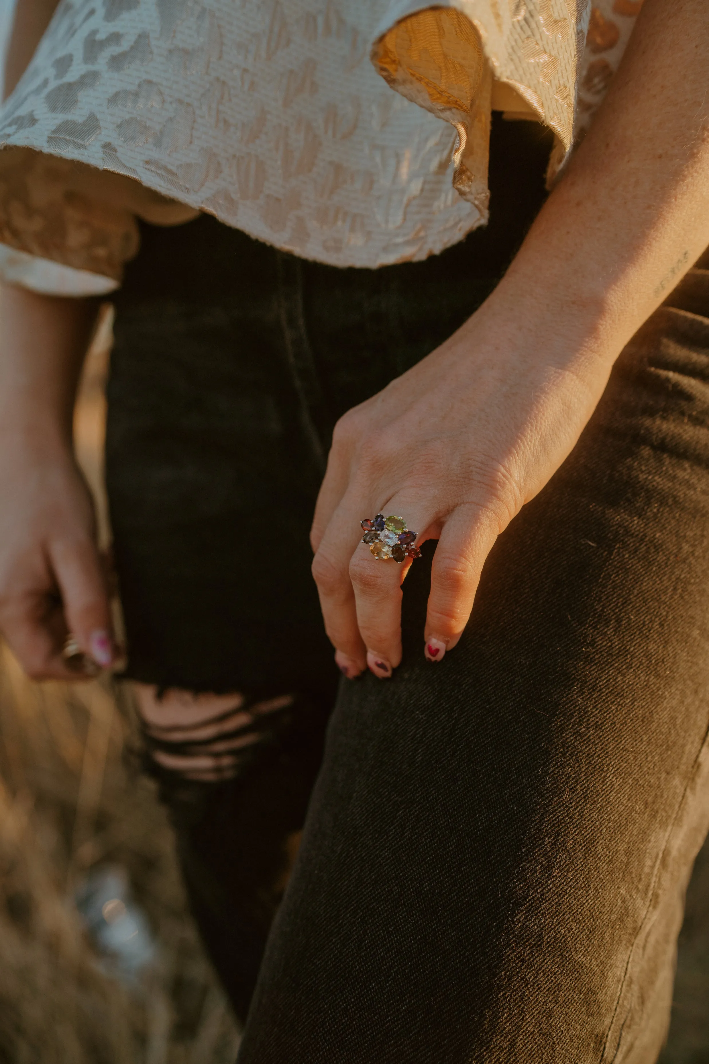 Margot Ring | Garnet sold by Goldie Lew product image thumbnail 4