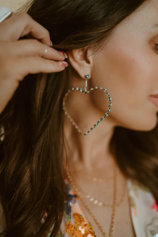 Betsy Earrings | Heart sold by Goldie Lew