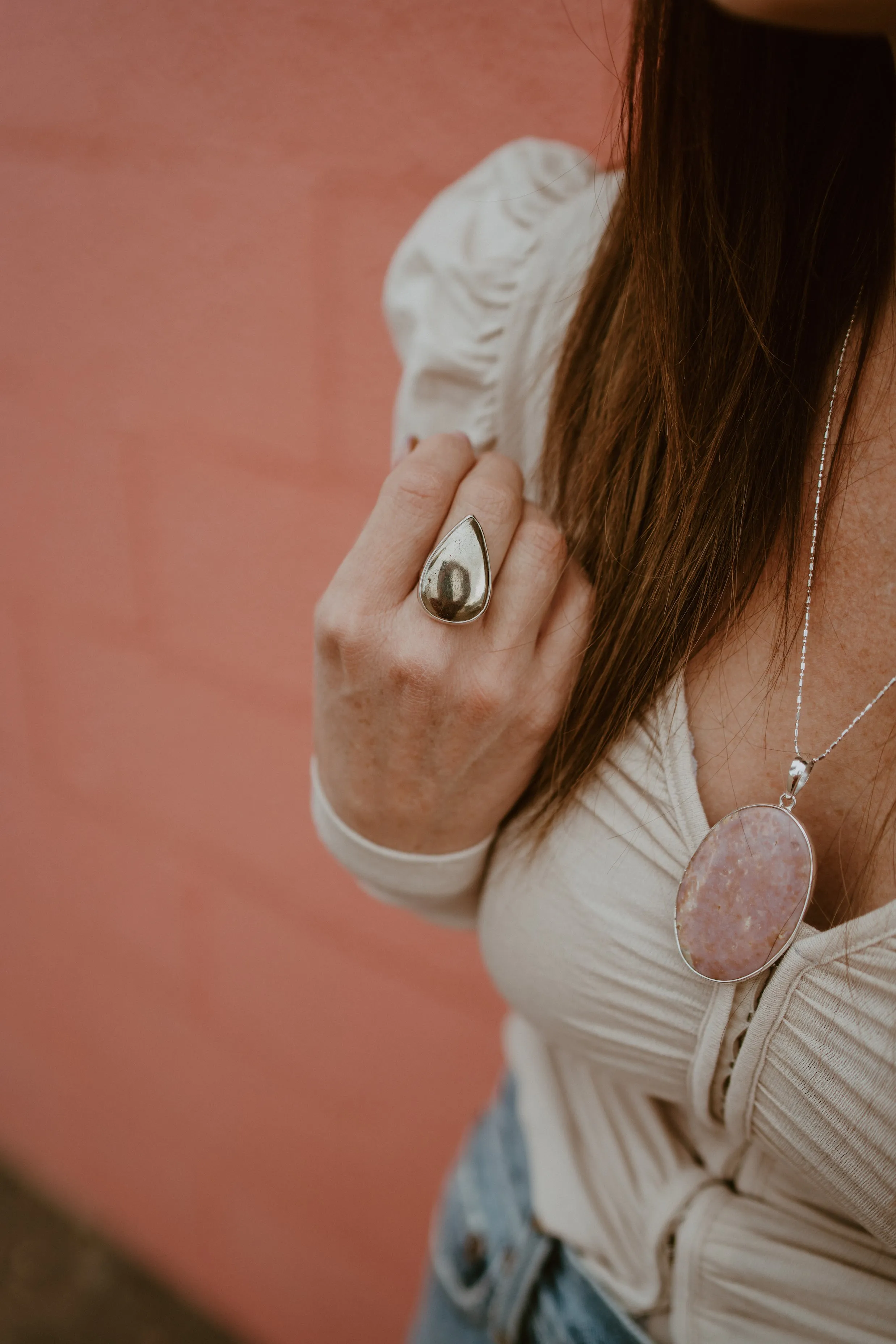 Oakland Ring | Druzy Pyrite sold by Goldie Lew product image thumbnail 4