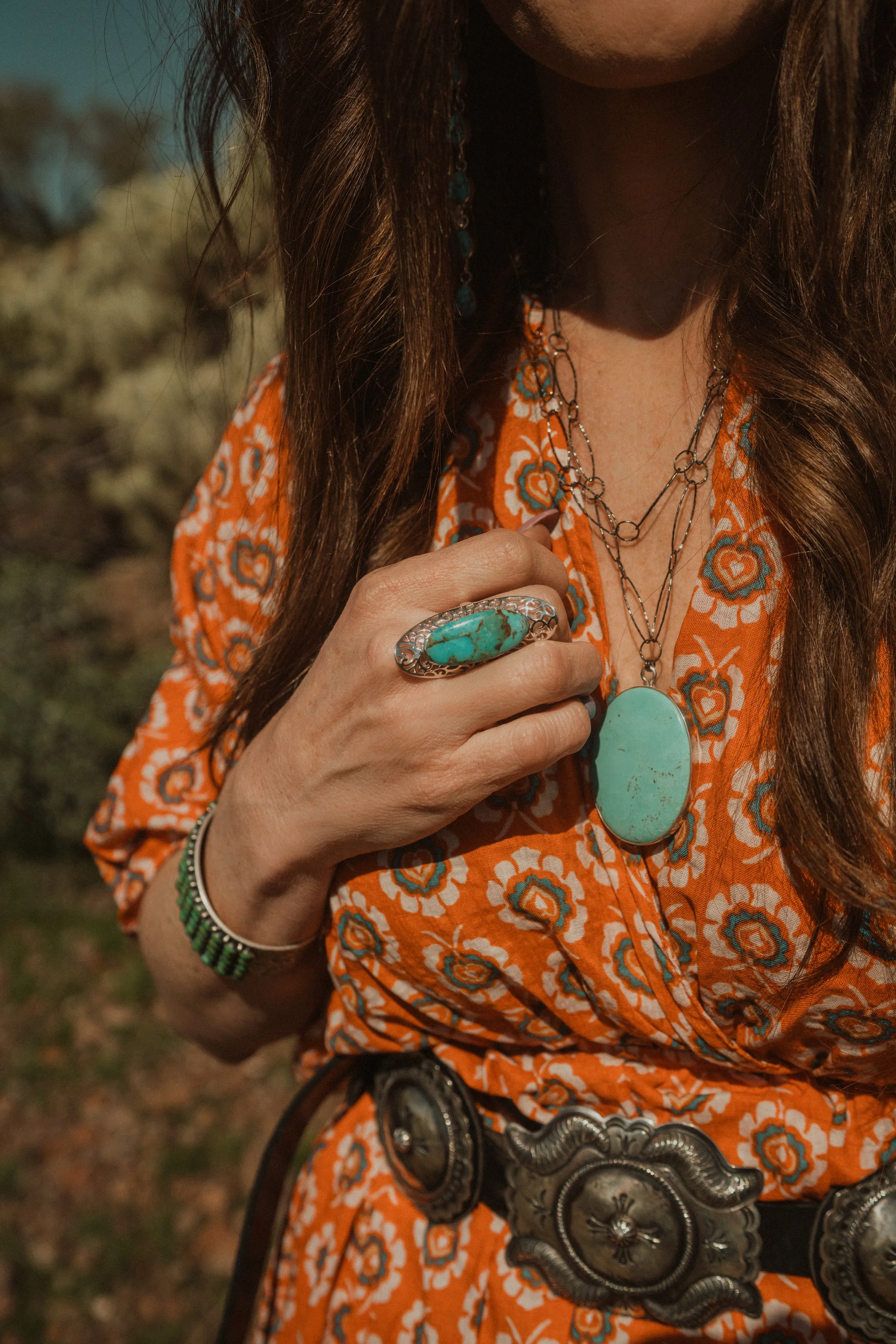 Larson Ring | Turquoise sold by Goldie Lew product image thumbnail 3