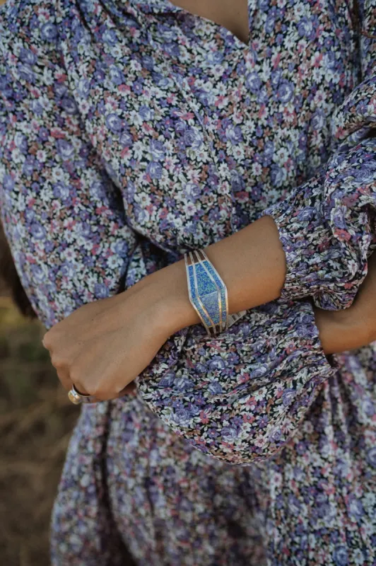Shield Bracelet | Purple sold by Goldie Lew