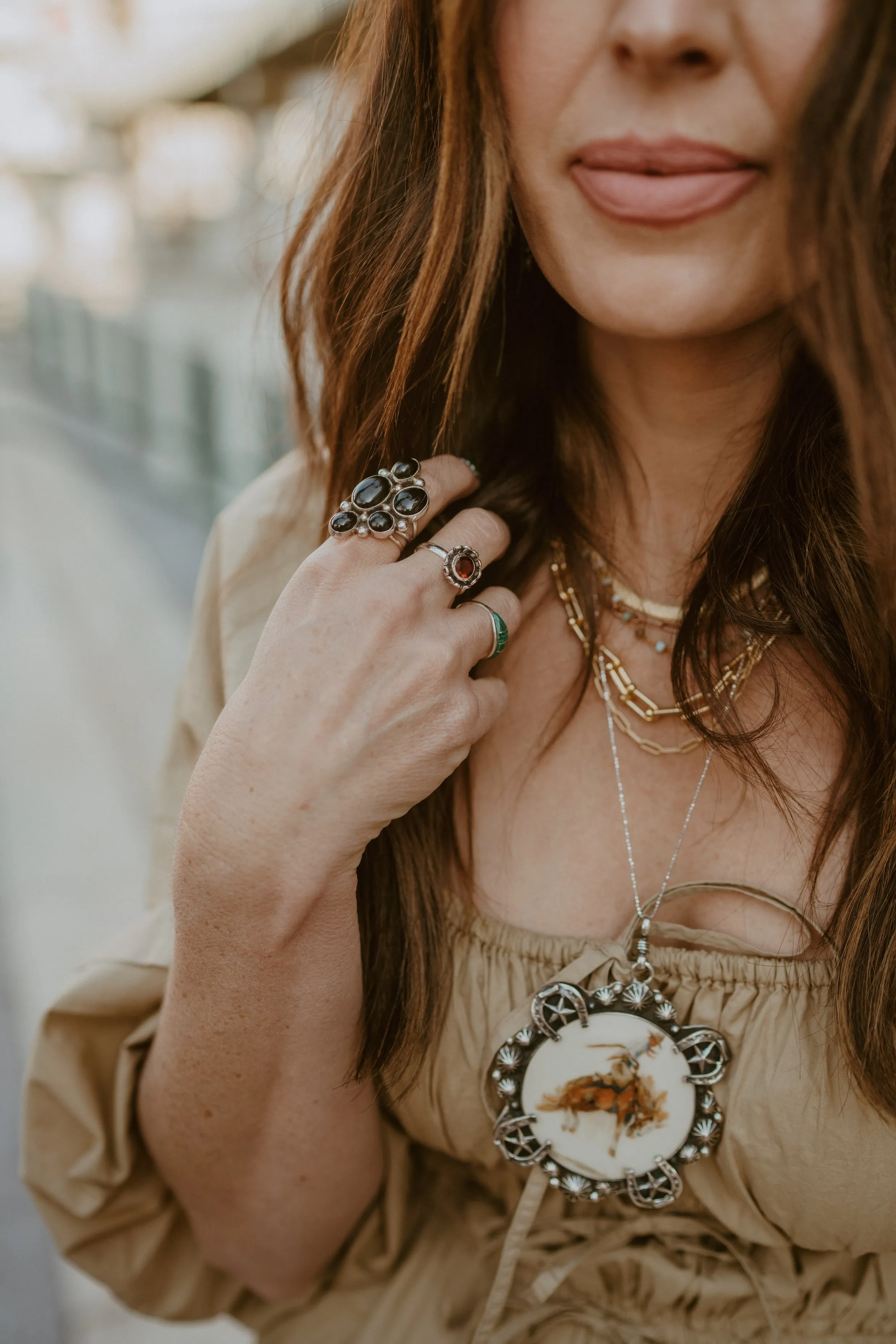 Sage Necklace Set sold by Goldie Lew product image thumbnail 3