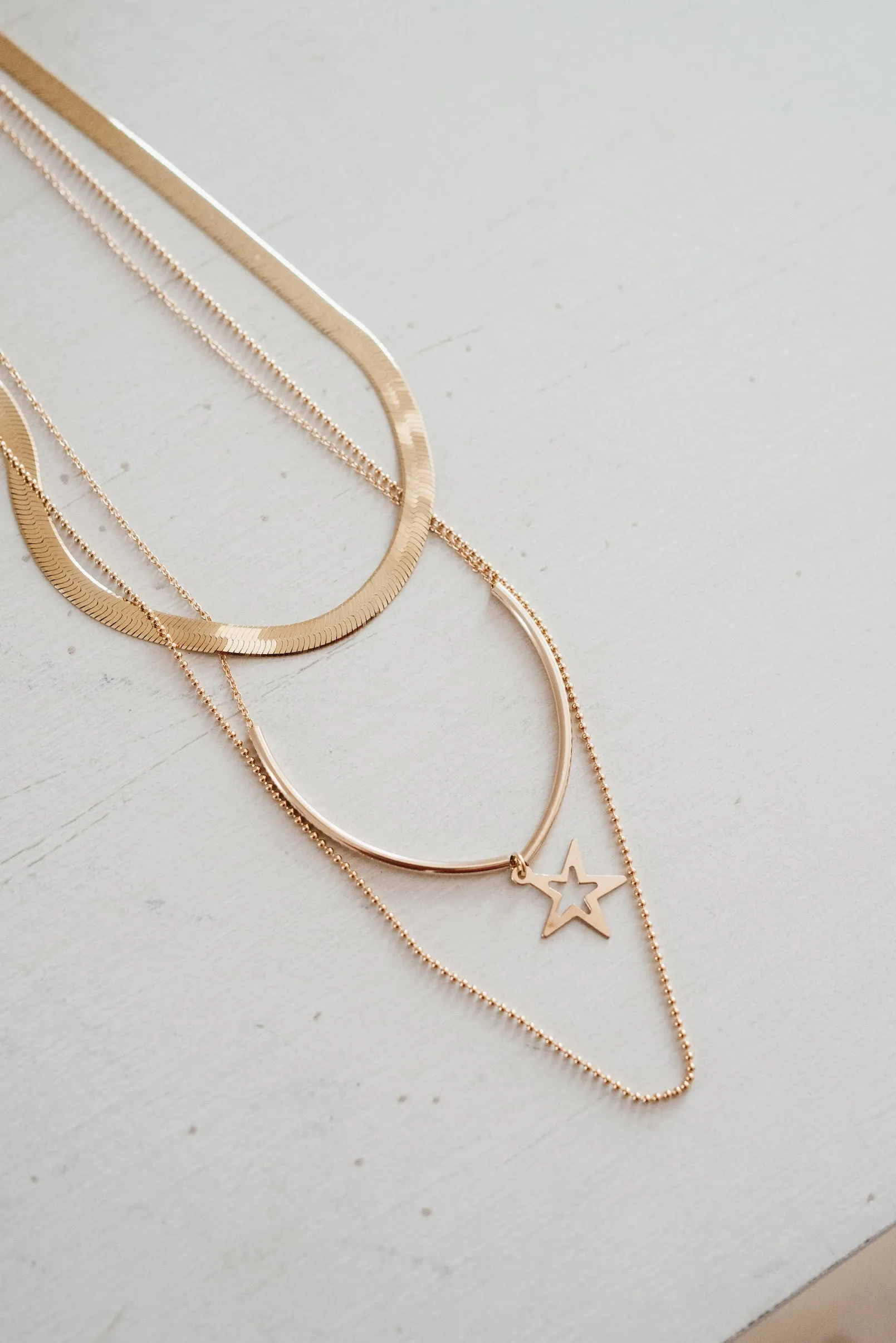 Gold Necklace Set #21 - FINAL SALE sold by Goldie Lew product image thumbnail 3