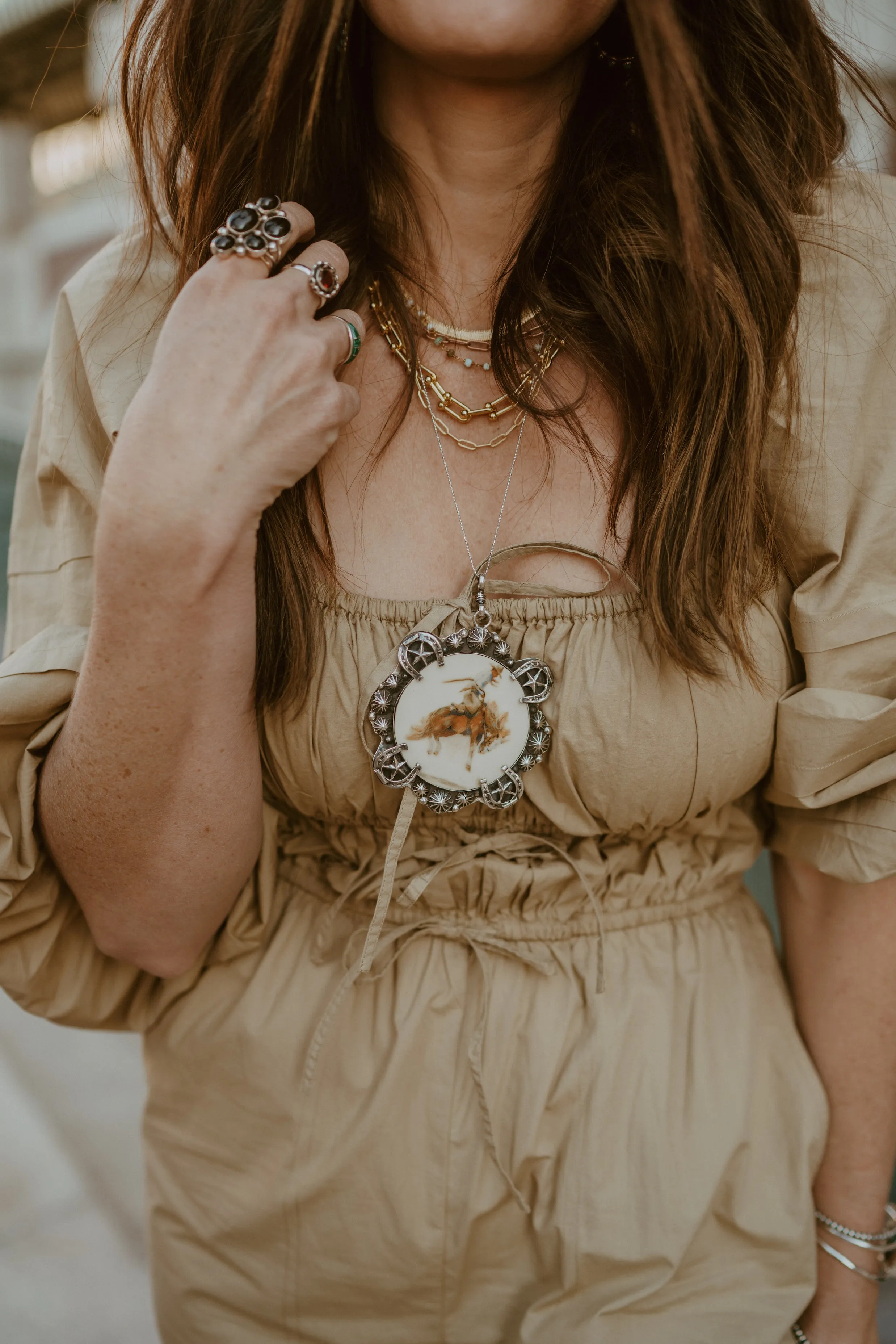 Sage Necklace Set sold by Goldie Lew product image thumbnail 2