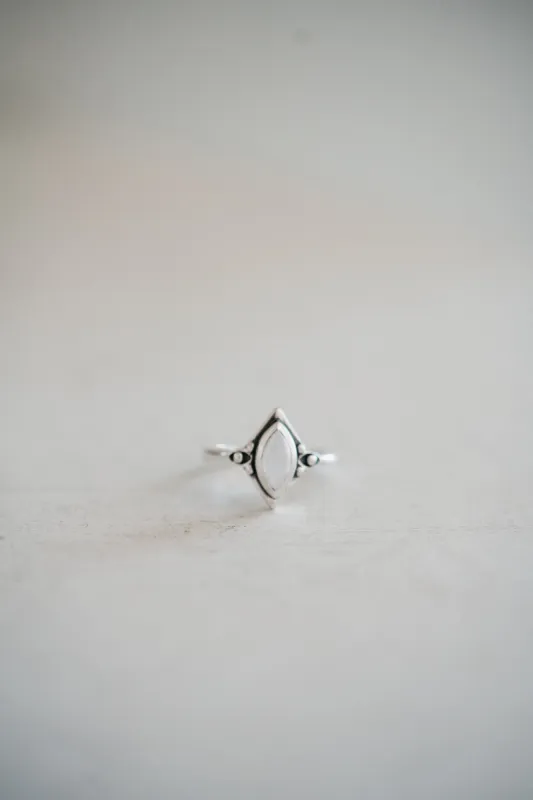 Annabelle Ring | Rainbow Moonstone - FINAL SALE sold by Goldie Lew