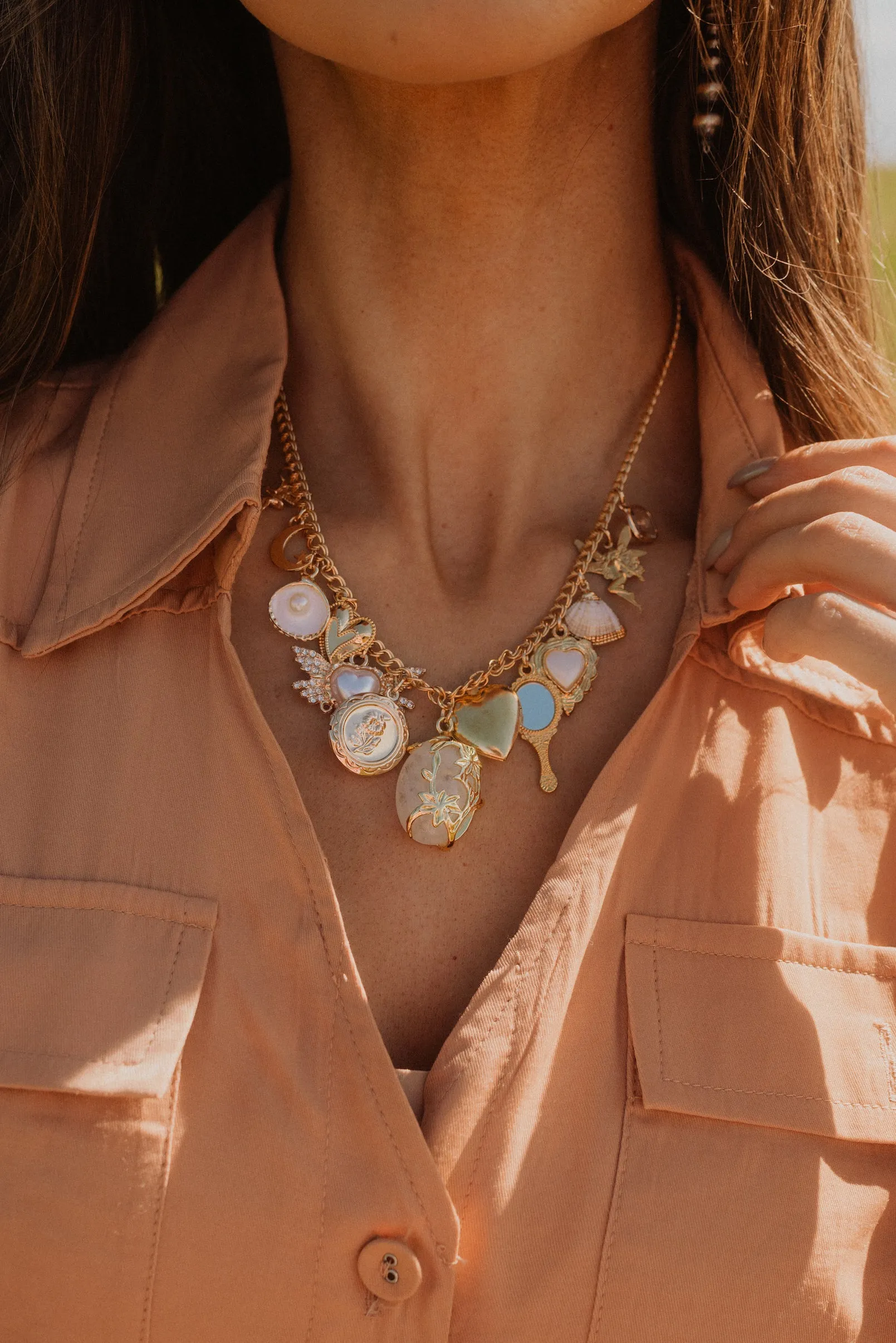 Fairytale Charm Necklace sold by Goldie Lew