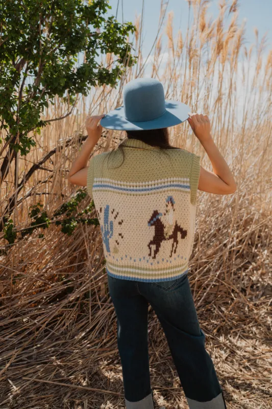Horse Girl Sweater Vest sold by Goldie Lew
