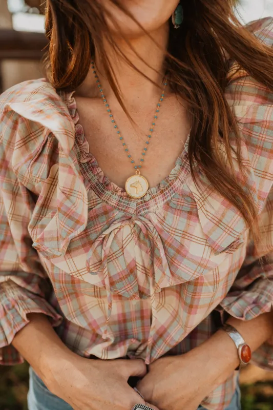 Mexican Horse Coin Necklace sold by Goldie Lew