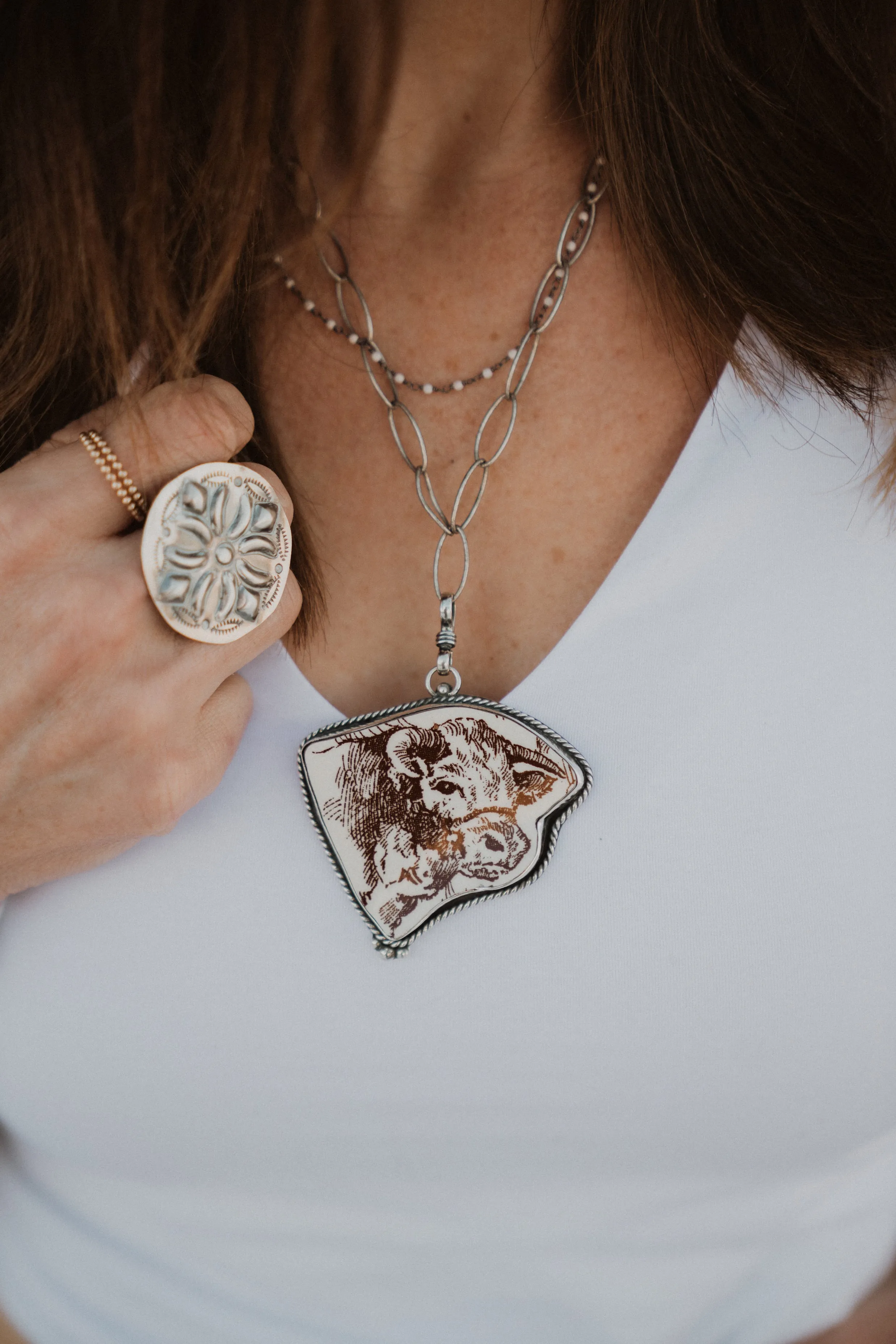 Brown Bullwinkle Pendant sold by Goldie Lew product image thumbnail 3