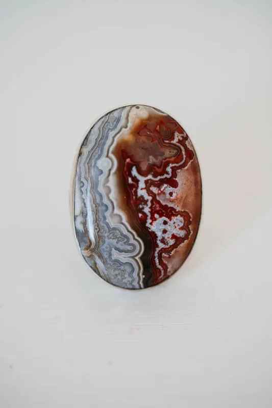 Fergus Ring | Crazy Lace Agate- FINAL SALE sold by Goldie Lew