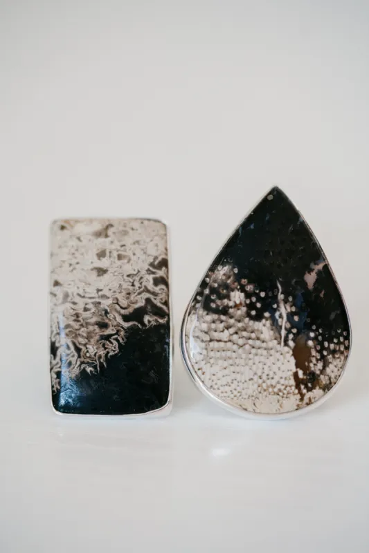 Addison Ring | Palmwood Jasper sold by Goldie Lew