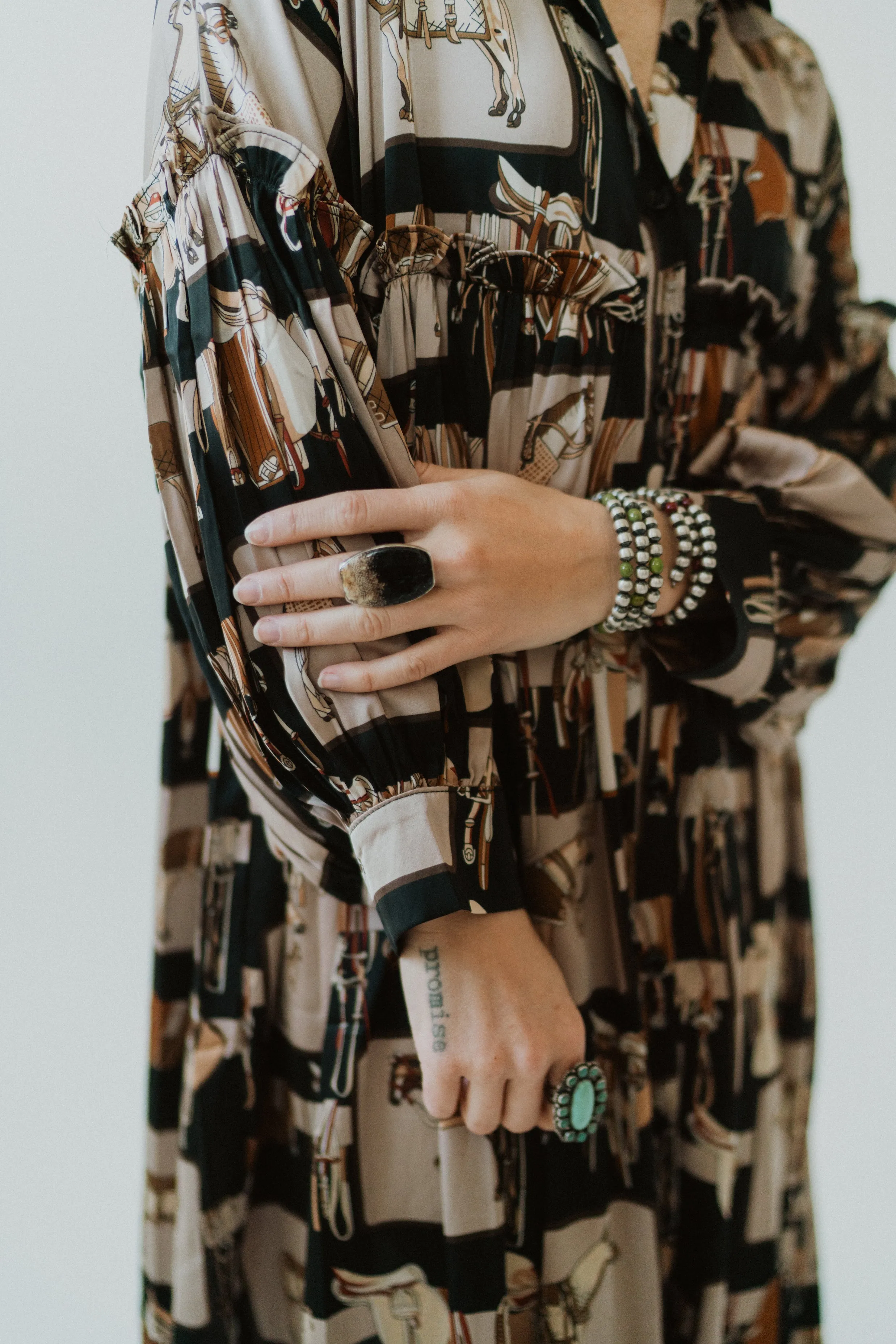 Addison Ring | Palmwood Jasper sold by Goldie Lew product image thumbnail 2