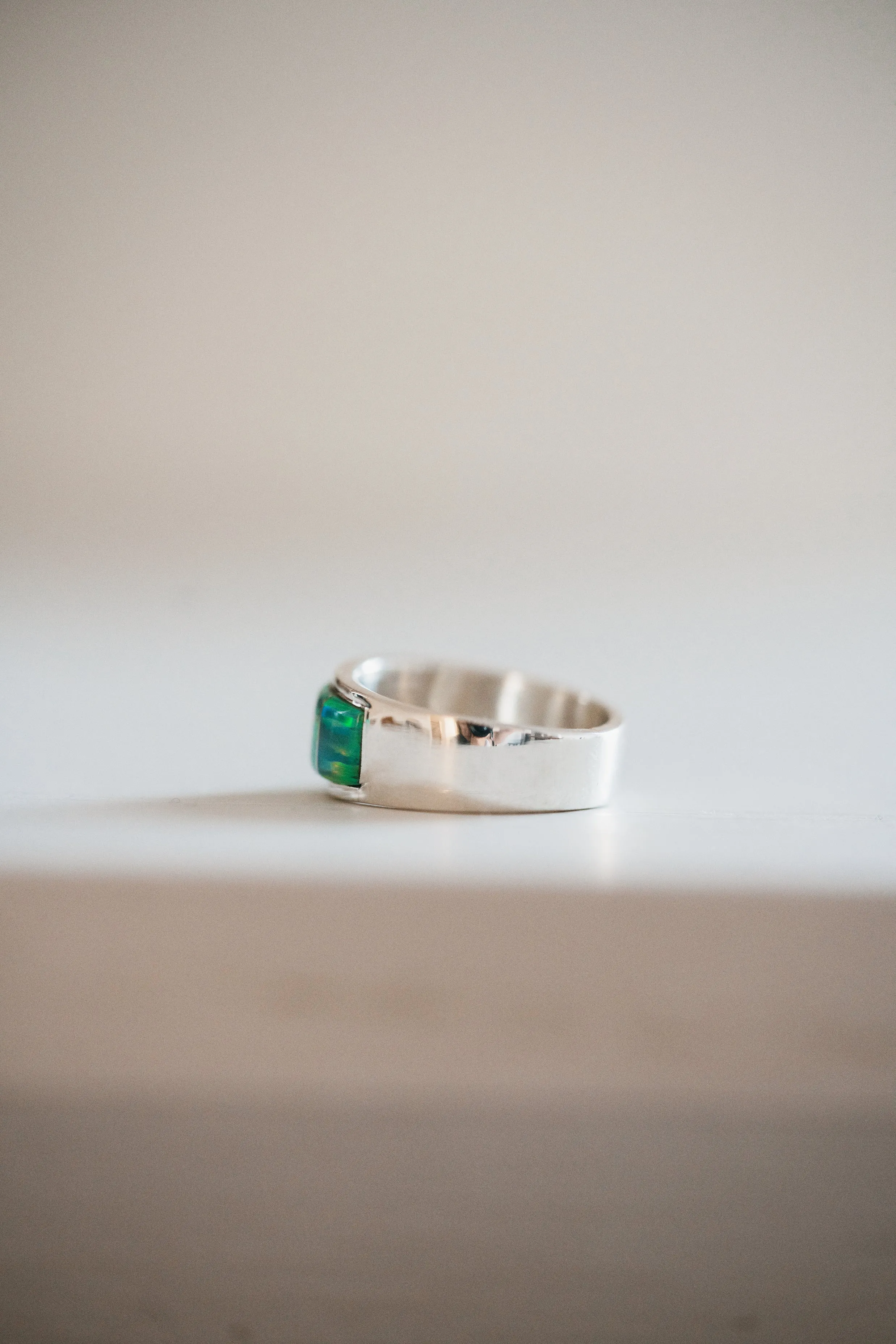 Sanne Ring | Green Opal sold by Goldie Lew product image thumbnail 3