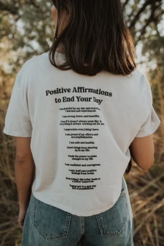 Nightly Affirmations Tee sold by Goldie Lew