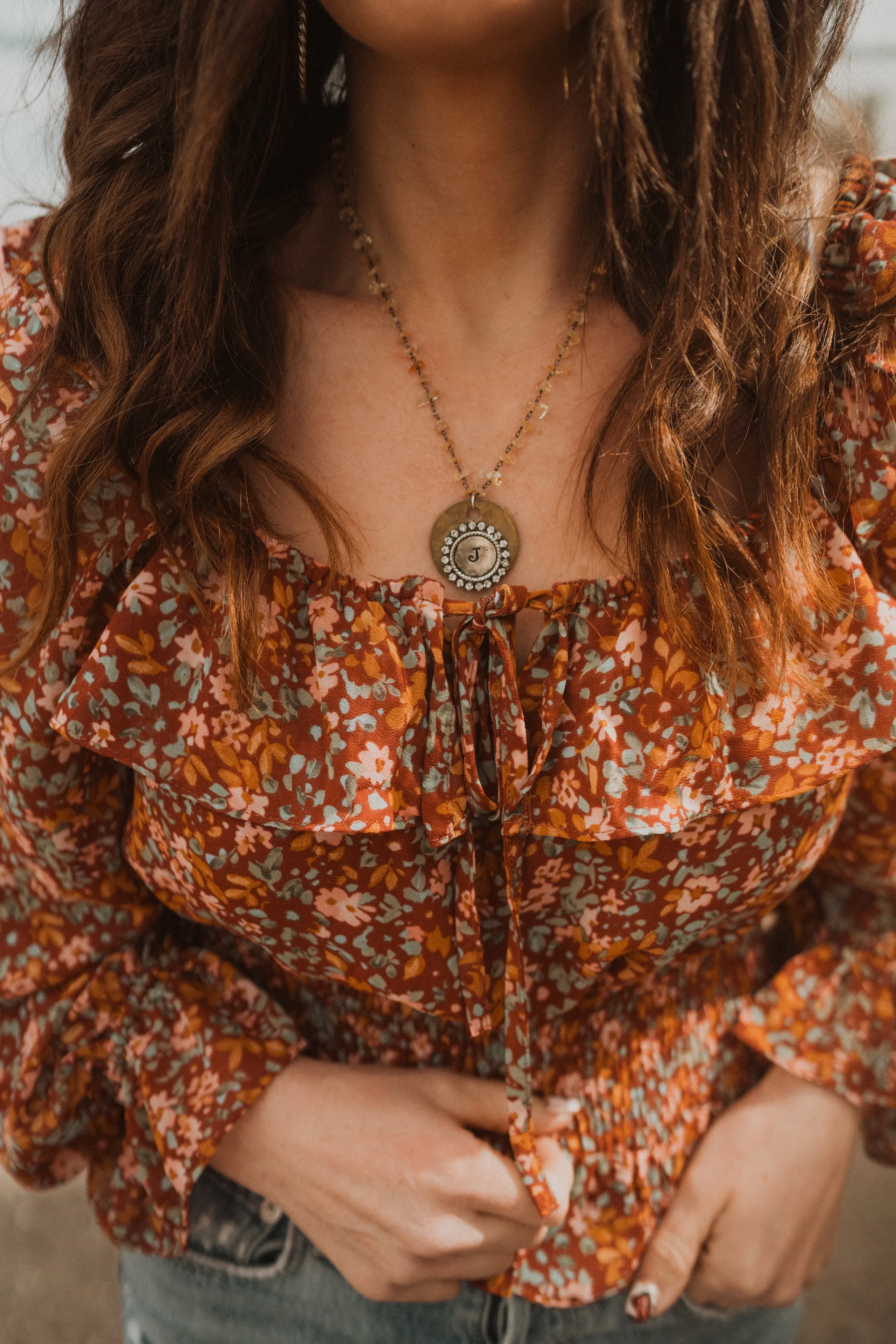 Large Initial Necklace | Chippy Chain - FINAL SALE sold by Goldie Lew